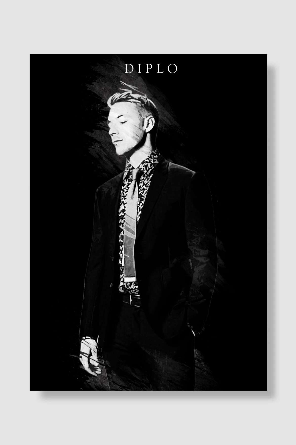 Diplo Müzik Poster Çerçevesiz Yüksek Kalite Müzik Afiş Duvar Poster