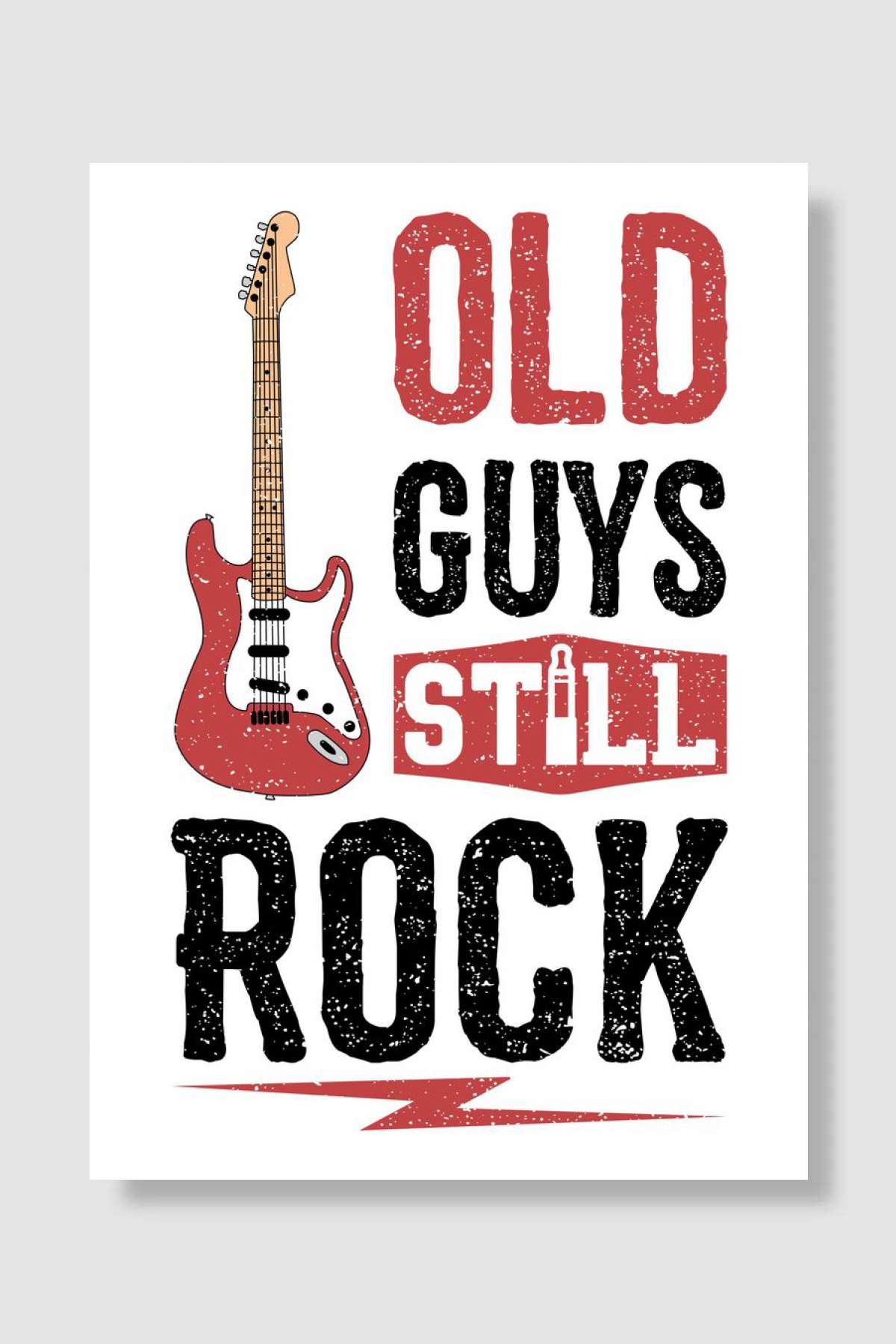 Old Guys Still Rock Müzik Poster Çerçevesiz Yüksek Kalite Müzik Afiş Duvar Poster
