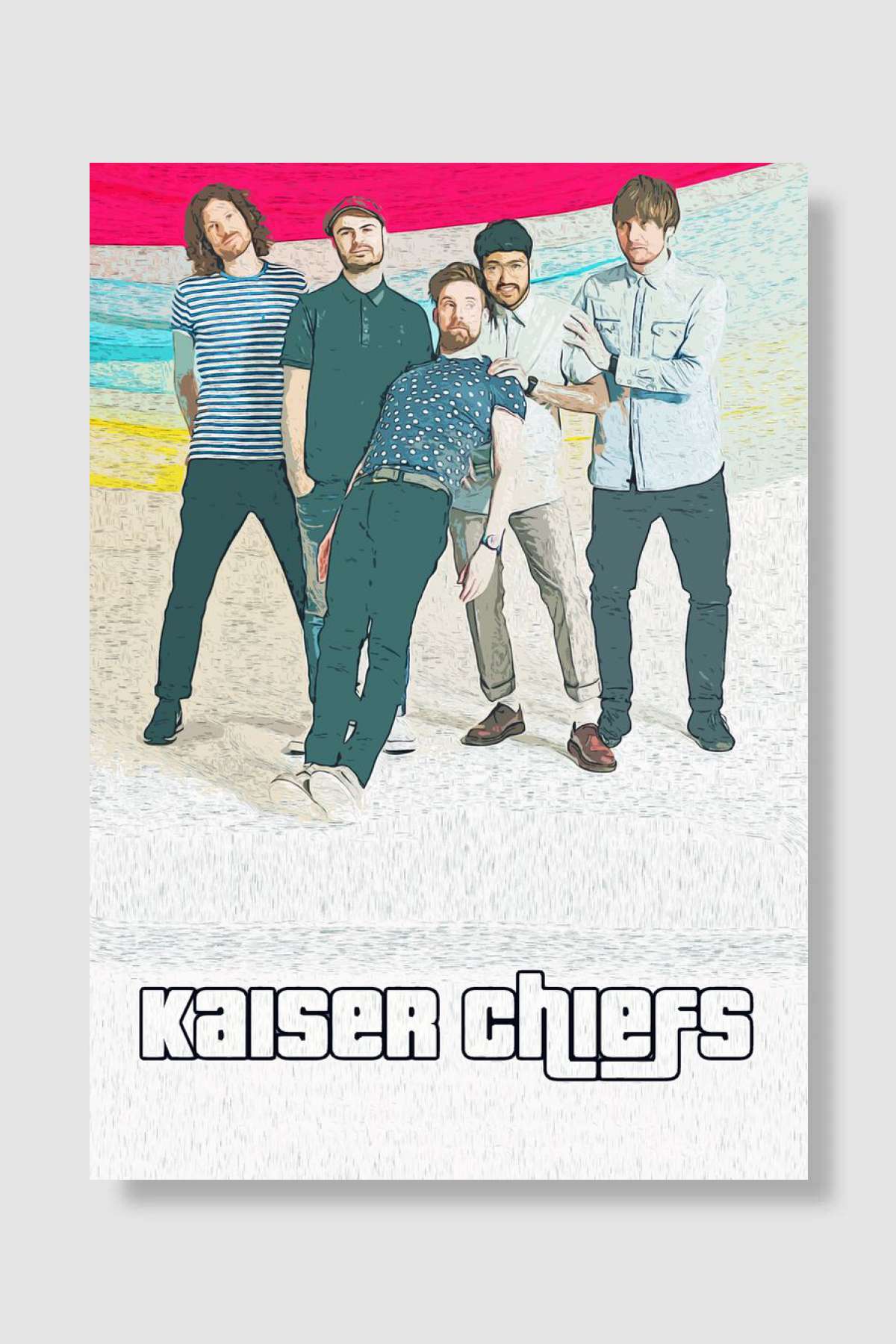 Kaiser Chiefs Müzik Poster Çerçevesiz Yüksek Kalite Müzik Afiş Duvar Poster
