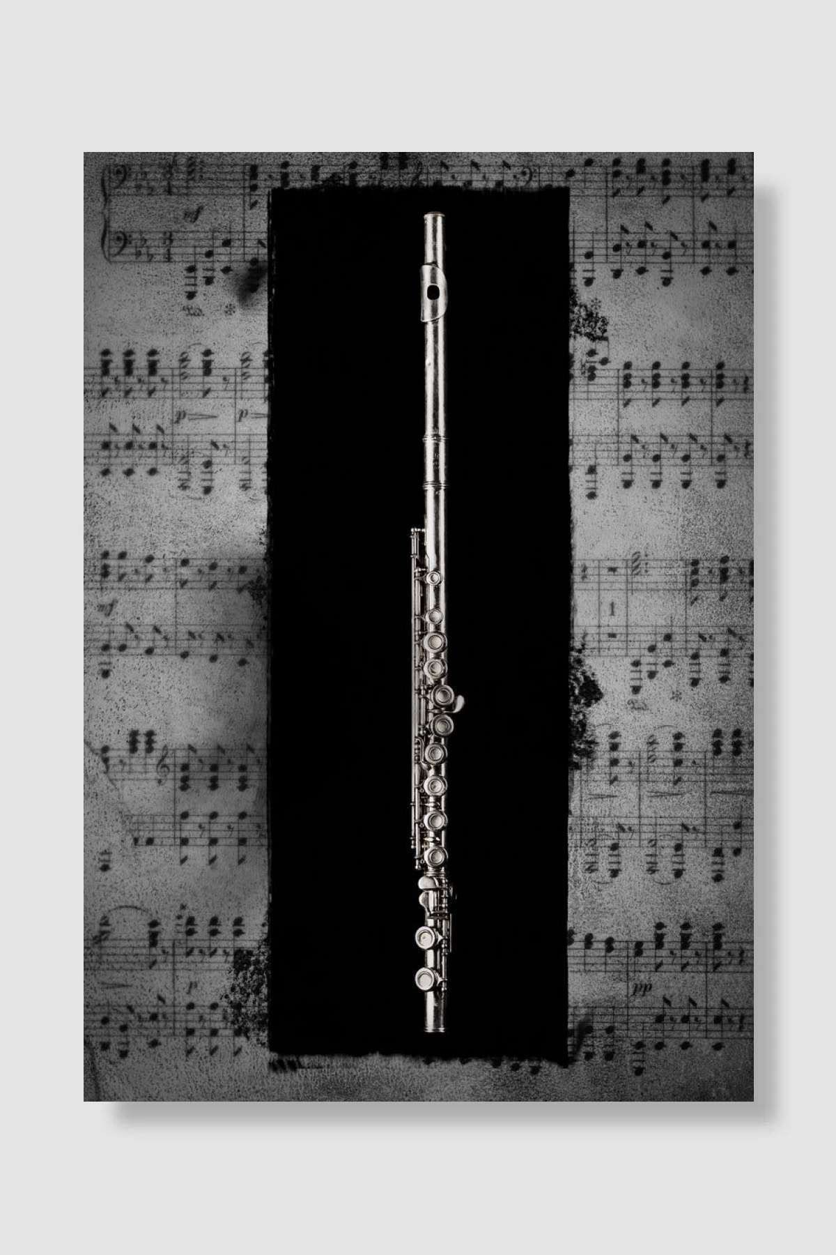 flute Müzik Poster Çerçevesiz Yüksek Kalite Müzik Afiş Duvar Poster