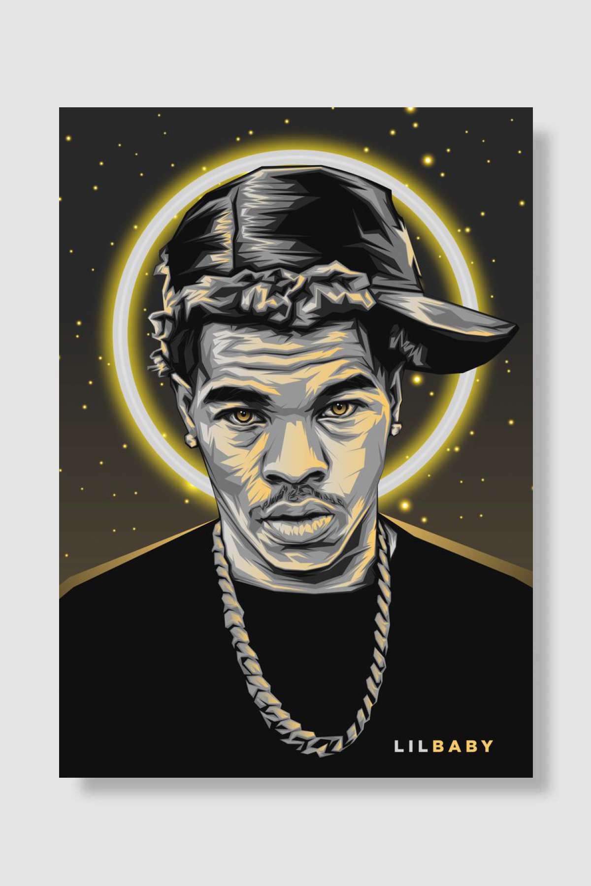 Lil Baby Rapper Hip Hop Müzik Poster Çerçevesiz Yüksek Kalite Müzik Afiş Duvar Poster
