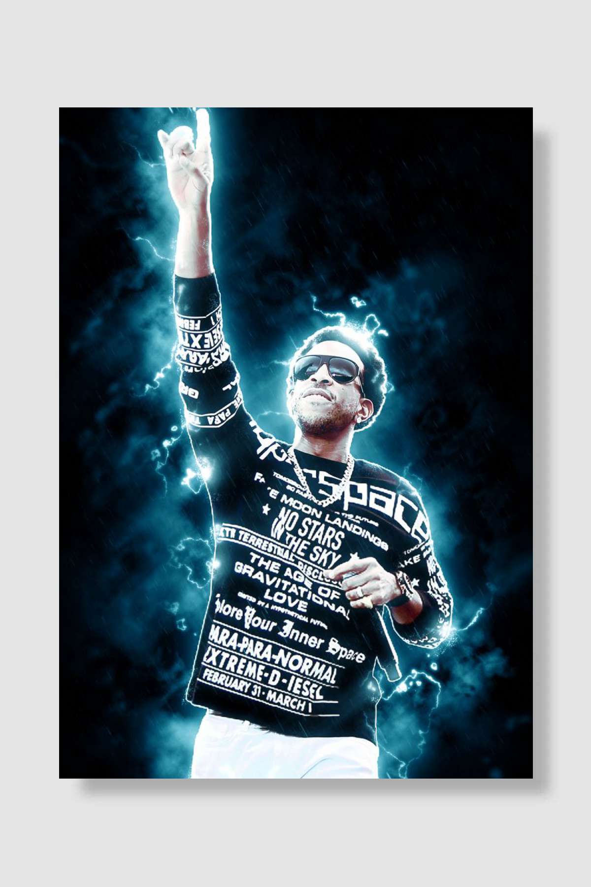 Ludacris Müzik Poster Çerçevesiz Yüksek Kalite Müzik Afiş Duvar Poster