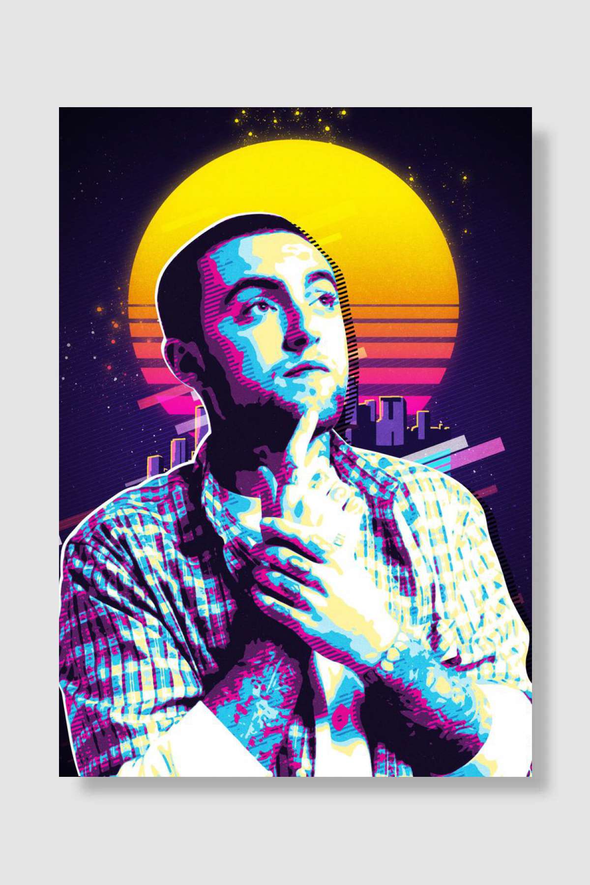 Mac Miller Müzik Poster Çerçevesiz Yüksek Kalite Müzik Afiş Duvar Poster