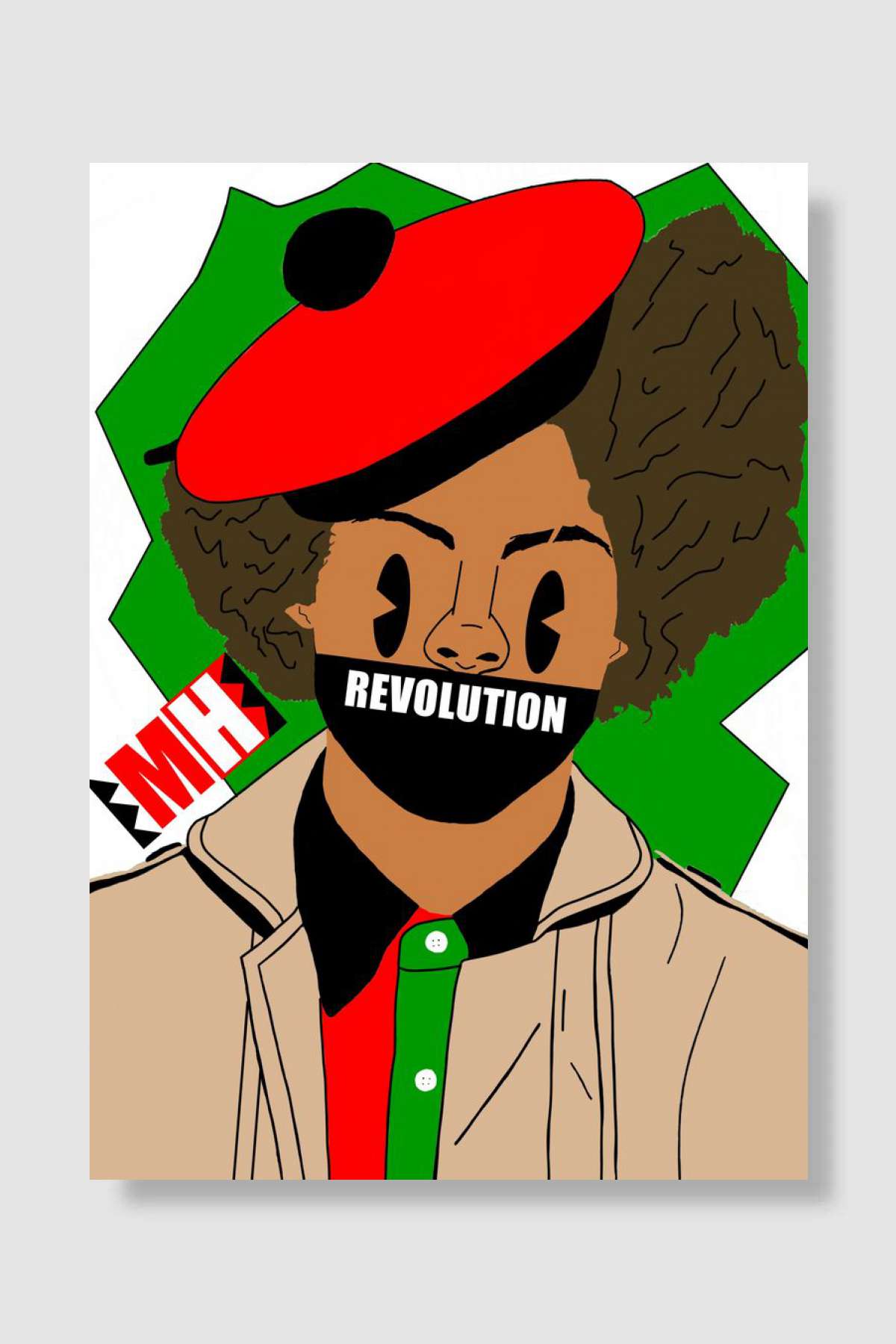 Revolution Müzik Poster Çerçevesiz Yüksek Kalite Müzik Afiş Duvar Poster