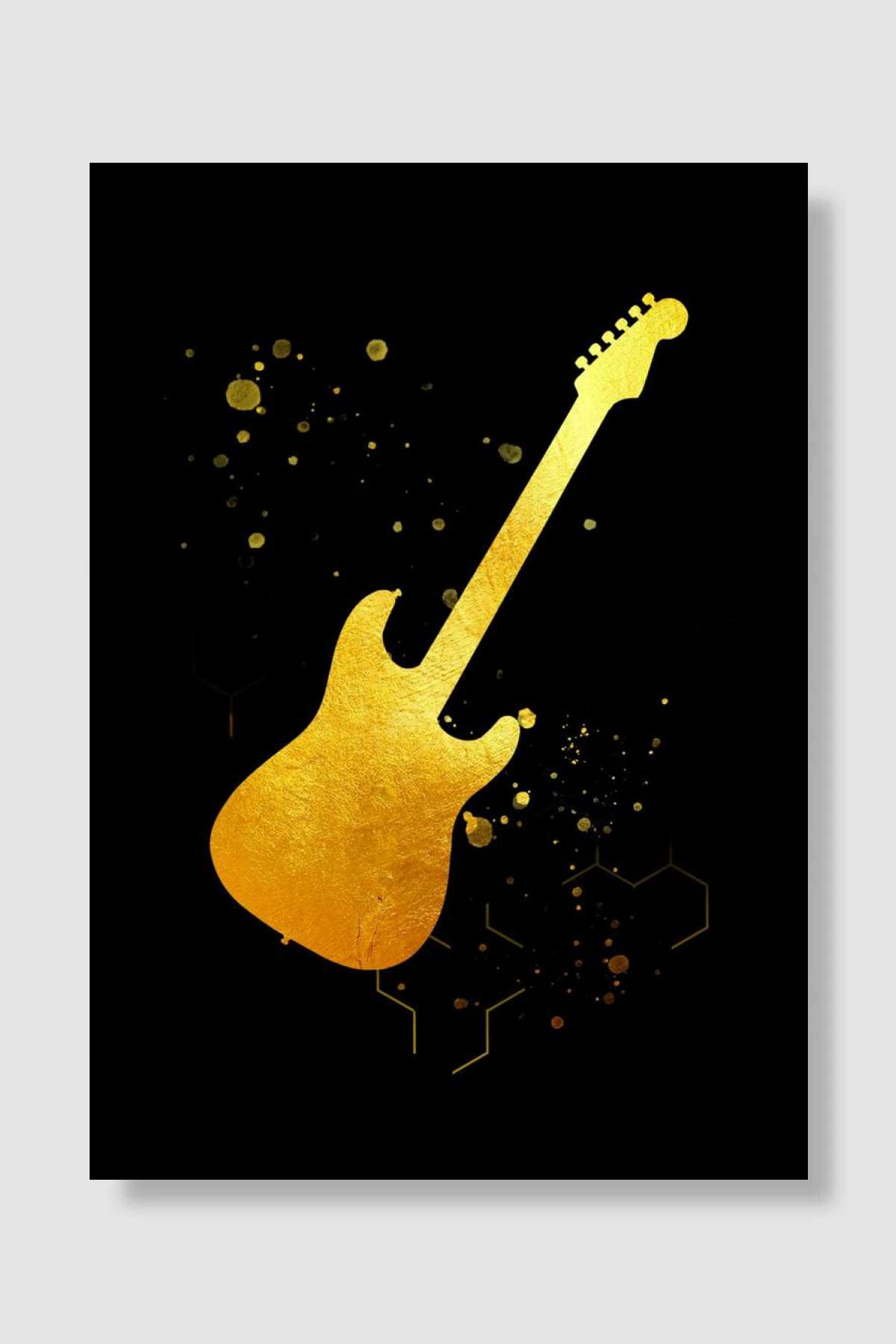 Guitar Electric Müzik Poster Çerçevesiz Yüksek Kalite Müzik Afiş Duvar Poster