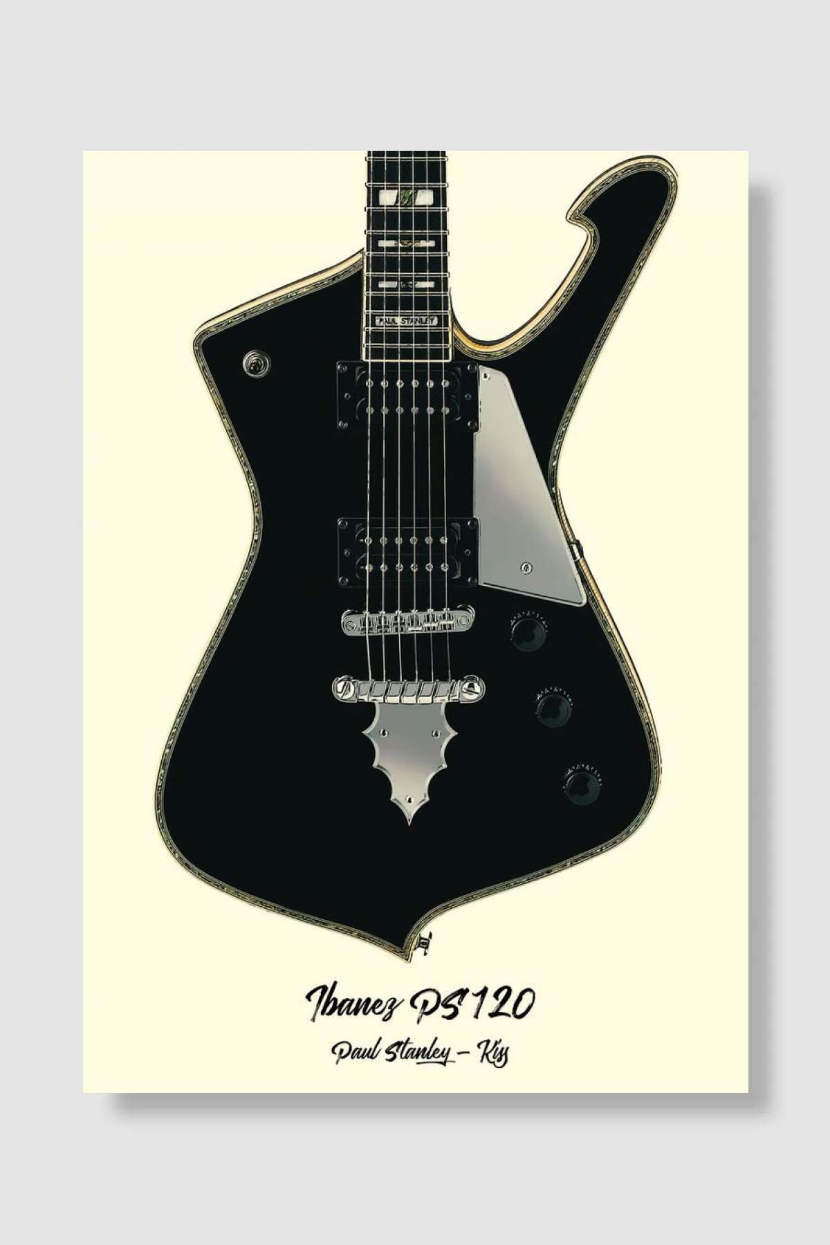 Paul Stanley Kiss Müzik Poster Çerçevesiz Yüksek Kalite Müzik Afiş Duvar Poster