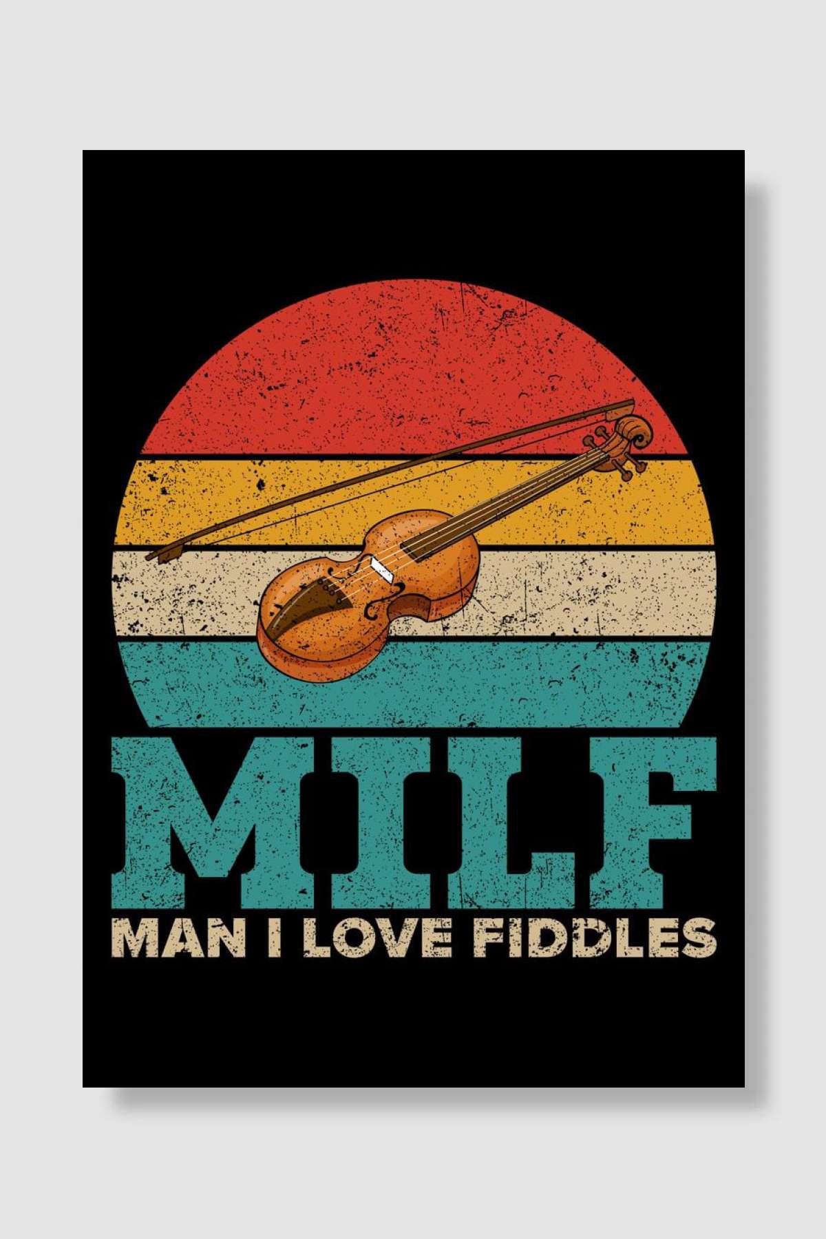 Fiddle Fiddler Müzik Poster Çerçevesiz Yüksek Kalite Müzik Afiş Duvar Poster