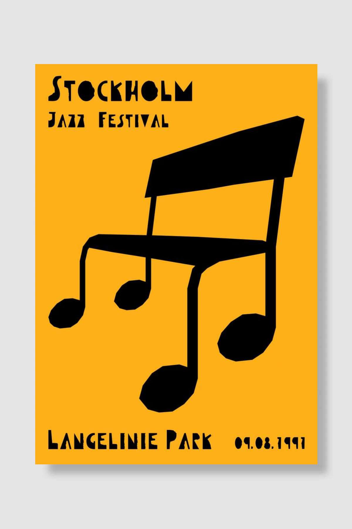 Stockholm Jazz Festival Müzik Poster Çerçevesiz Yüksek Kalite Müzik Afiş Duvar Poster