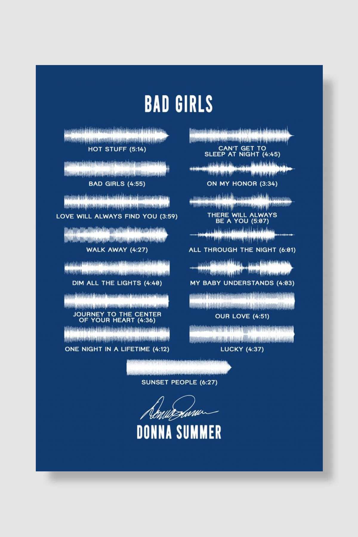 Donna Summer Müzik Poster Çerçevesiz Yüksek Kalite Müzik Afiş Duvar Poster