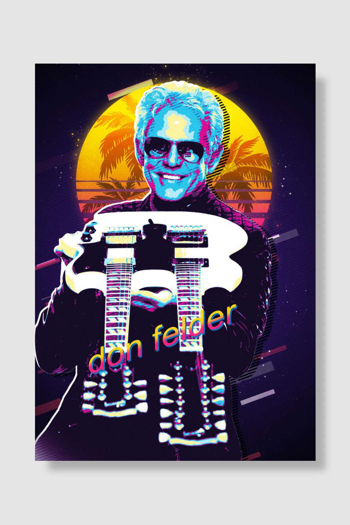 Don Felder Müzik Poster Çerçevesiz Yüksek Kalite Müzik Afiş Duvar Poster