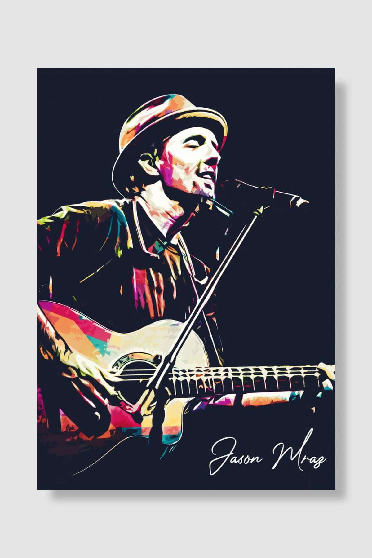 Jason Mraz Müzik Poster Çerçevesiz Yüksek Kalite Müzik Afiş Duvar Poster