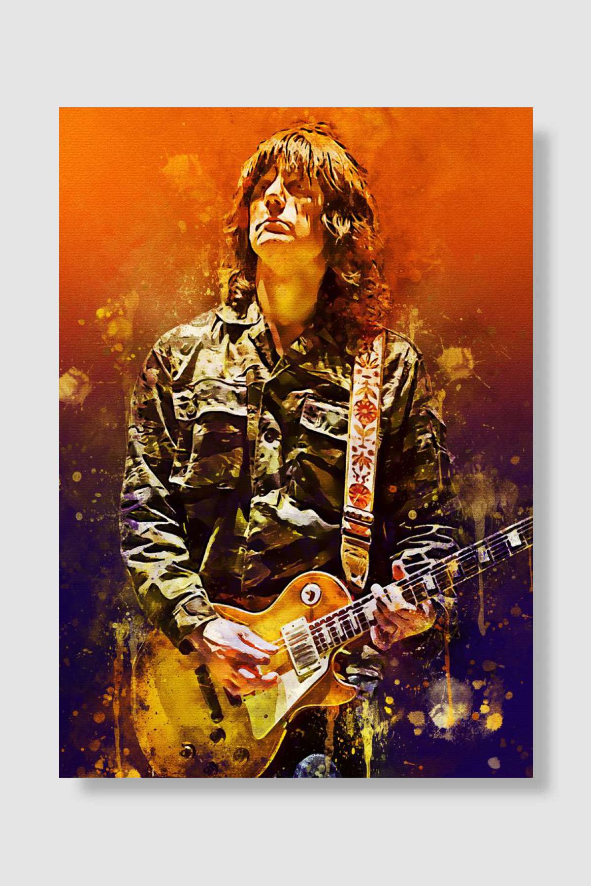 John Squire Vintage Müzik Poster Çerçevesiz Yüksek Kalite Müzik Afiş Duvar Poster