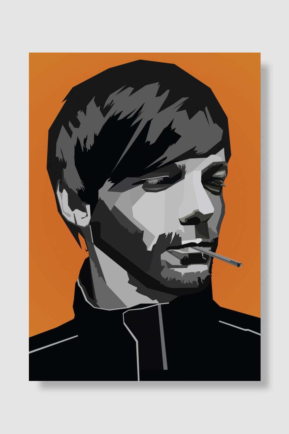 Louis Tomlinson WPAP Müzik Poster Çerçevesiz Yüksek Kalite Müzik Afiş Duvar Poster