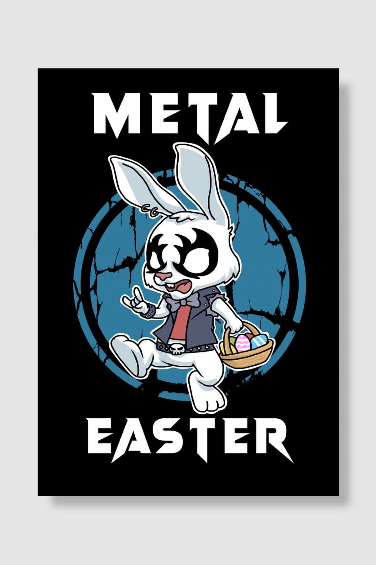 Heavy Metal Easter Music Müzik Poster Çerçevesiz Yüksek Kalite Müzik Afiş Duvar Poster