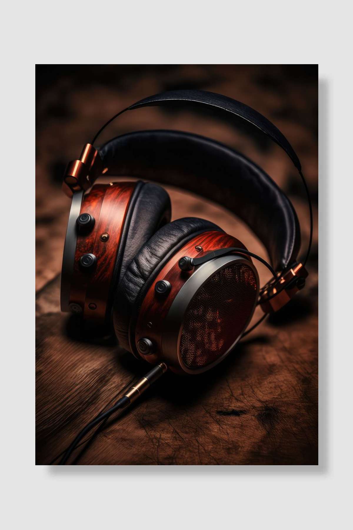 Music Art Headphones Müzik Poster Çerçevesiz Yüksek Kalite Müzik Afiş Duvar Poster - En İyi Fiyatlarla