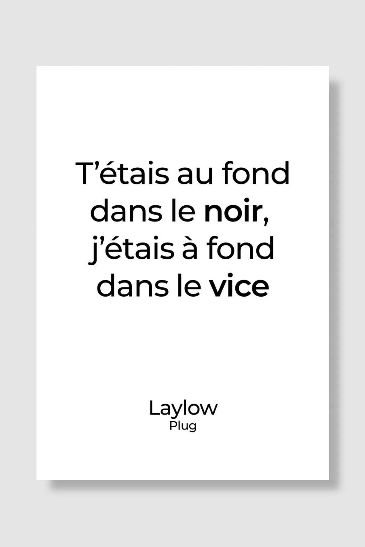 Laylow Poster Müzik Poster Çerçevesiz Yüksek Kalite Müzik Afiş Duvar Poster