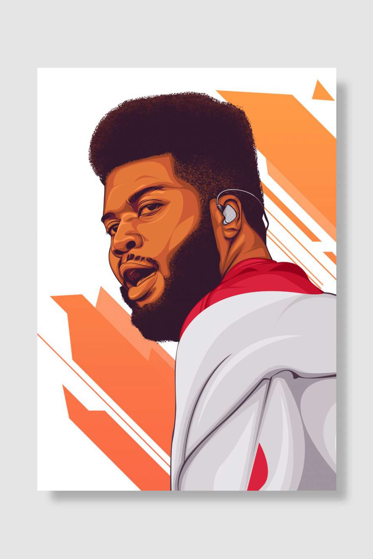 Khalid Müzik Poster Çerçevesiz Yüksek Kalite Müzik Afiş Duvar Poster