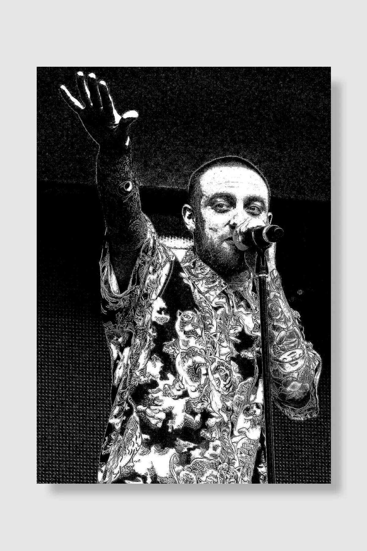 mac miller Müzik Poster Çerçevesiz Yüksek Kalite Müzik Afiş Duvar Poster