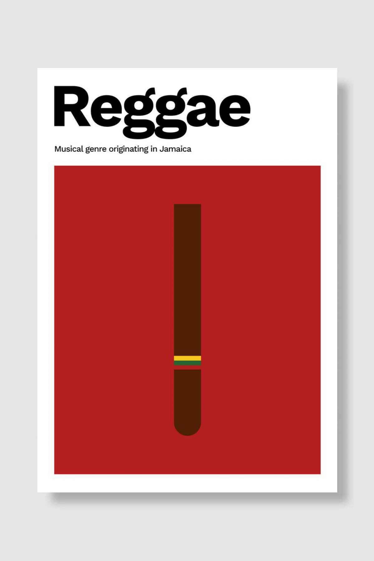 Reggae Music Müzik Poster Çerçevesiz Yüksek Kalite Müzik Afiş Duvar Poster