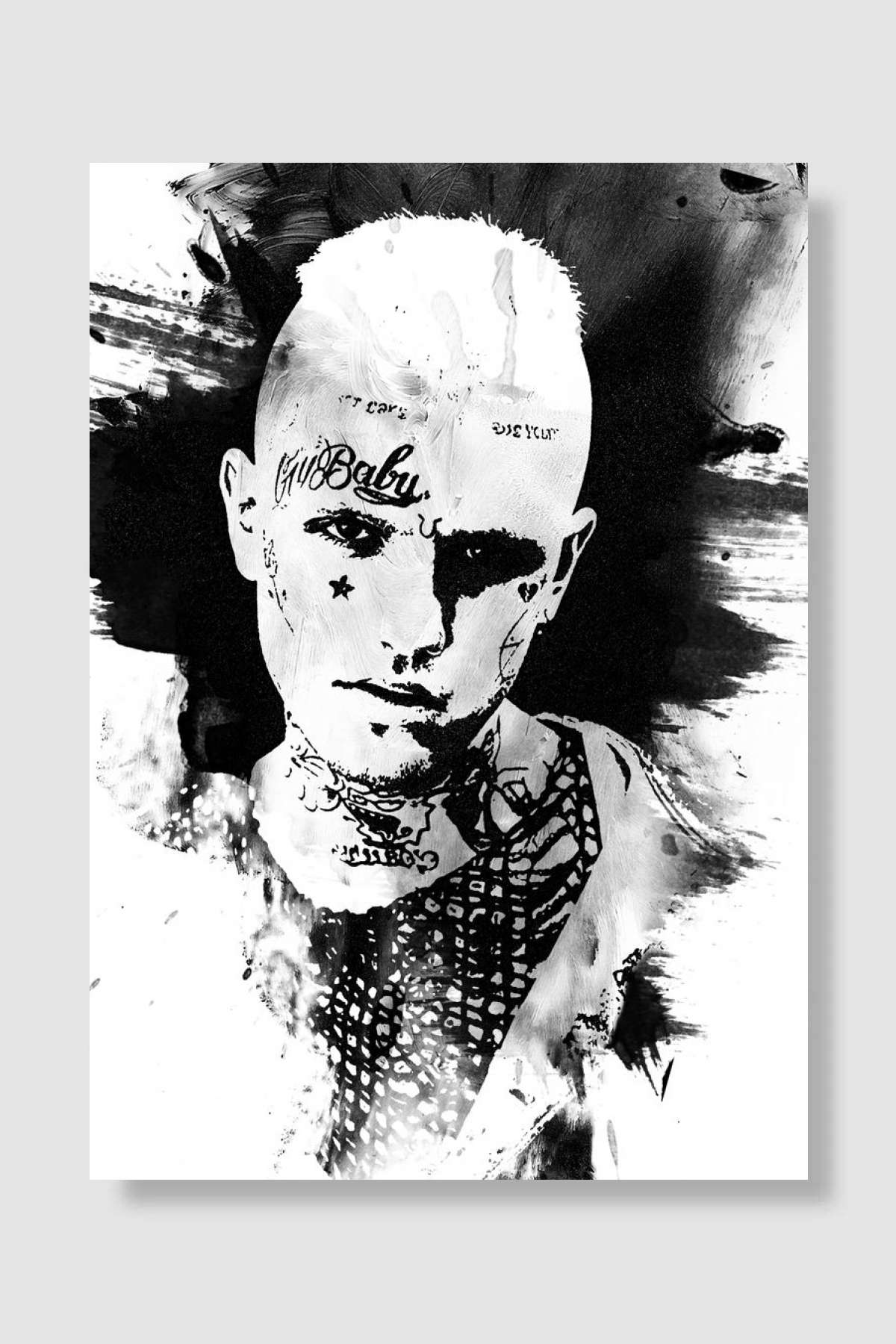 Lil Peep Müzik Poster Çerçevesiz Yüksek Kalite Müzik Afiş Duvar Poster