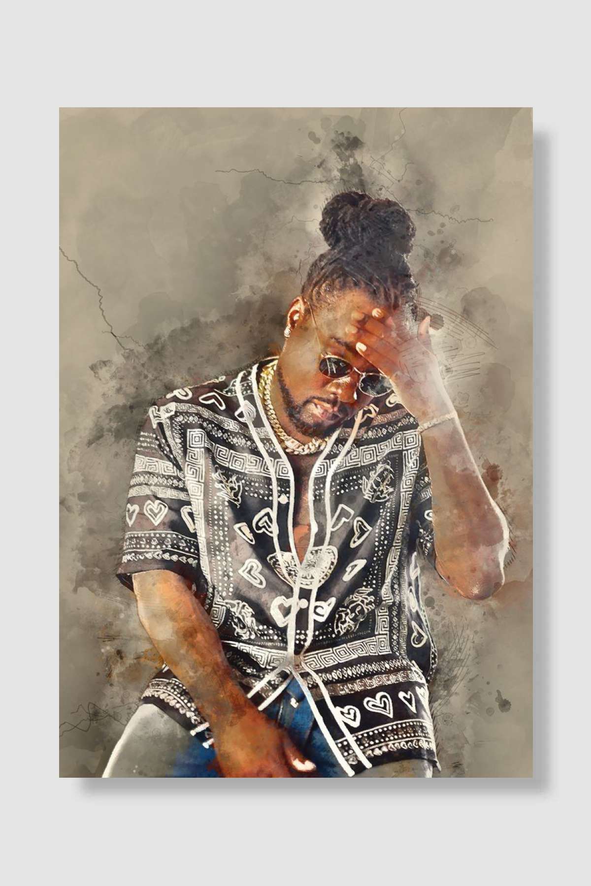 Wale Müzik Poster Çerçevesiz Yüksek Kalite Müzik Afiş Duvar Poster