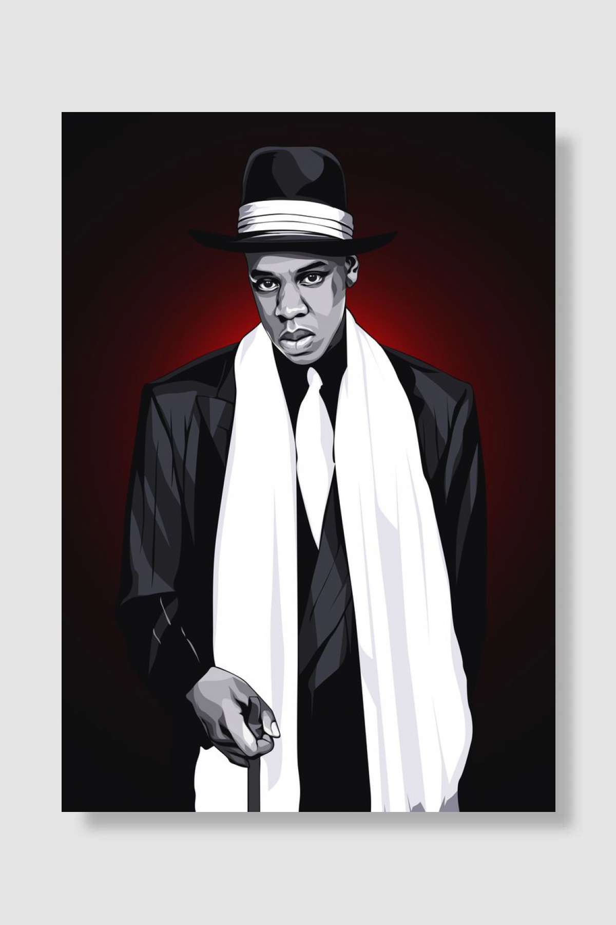 Jay Z Müzik Poster Çerçevesiz Yüksek Kalite Müzik Afiş Duvar Poster