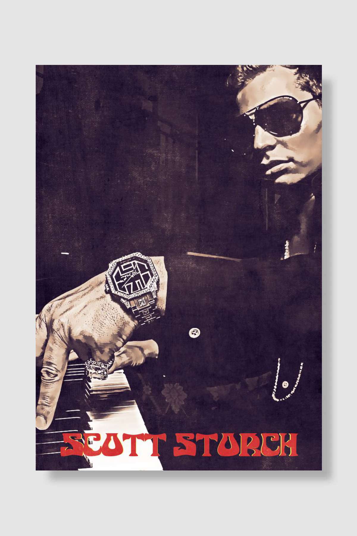 Scott Storch Müzik Poster Çerçevesiz Yüksek Kalite Müzik Afiş Duvar Poster