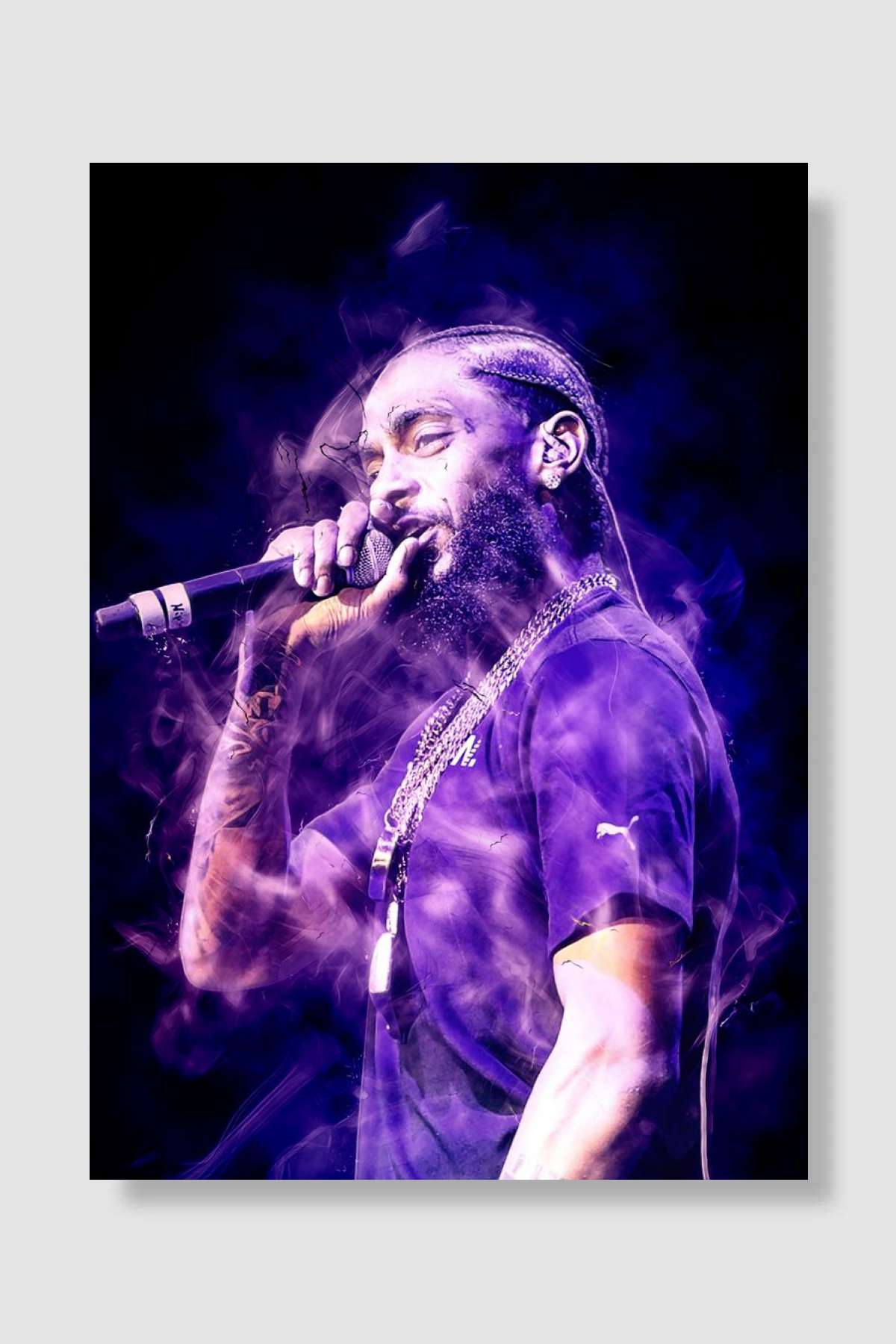 Nipsey Hussle Müzik Poster Çerçevesiz Yüksek Kalite Müzik Afiş Duvar Poster - En İyi Fiyatlarla