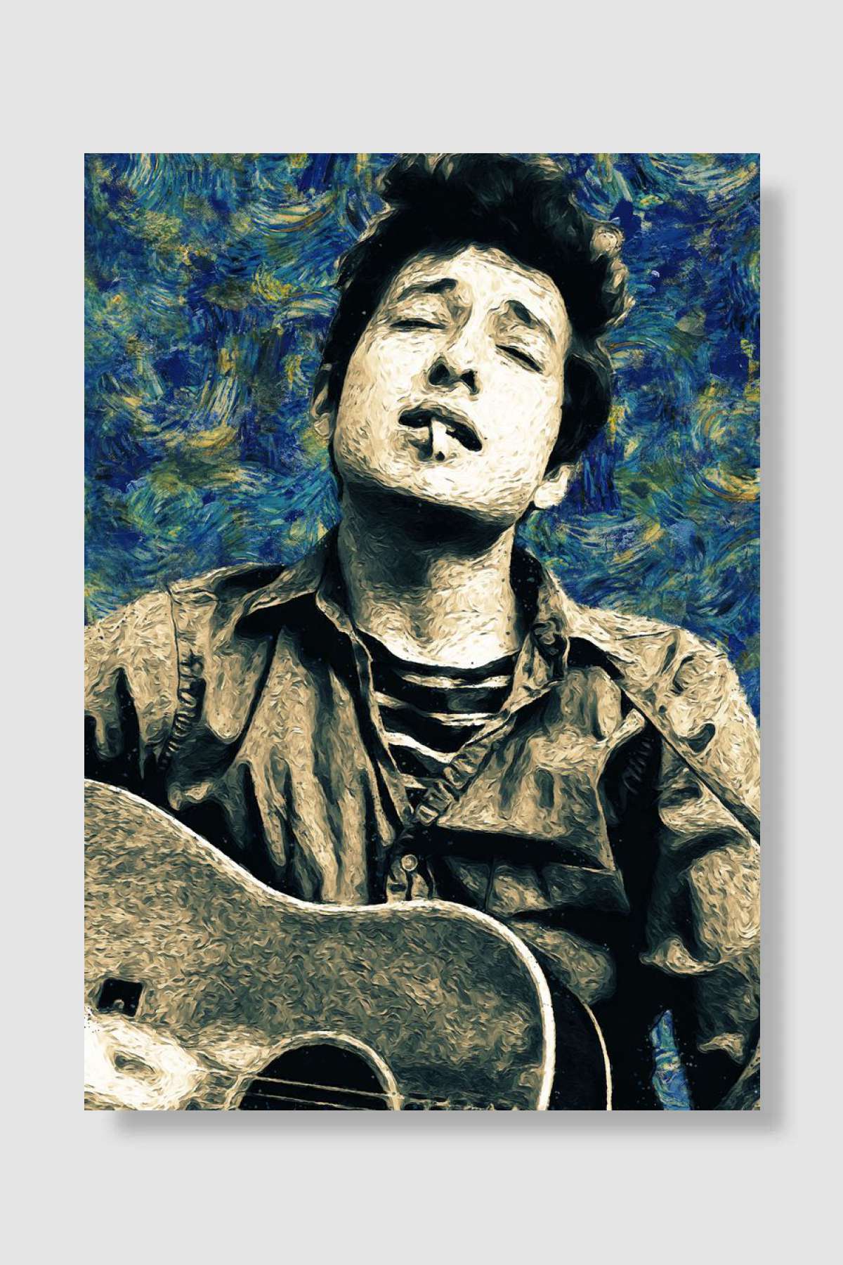 Bob Dylan Müzik Poster Çerçevesiz Yüksek Kalite Müzik Afiş Duvar Poster