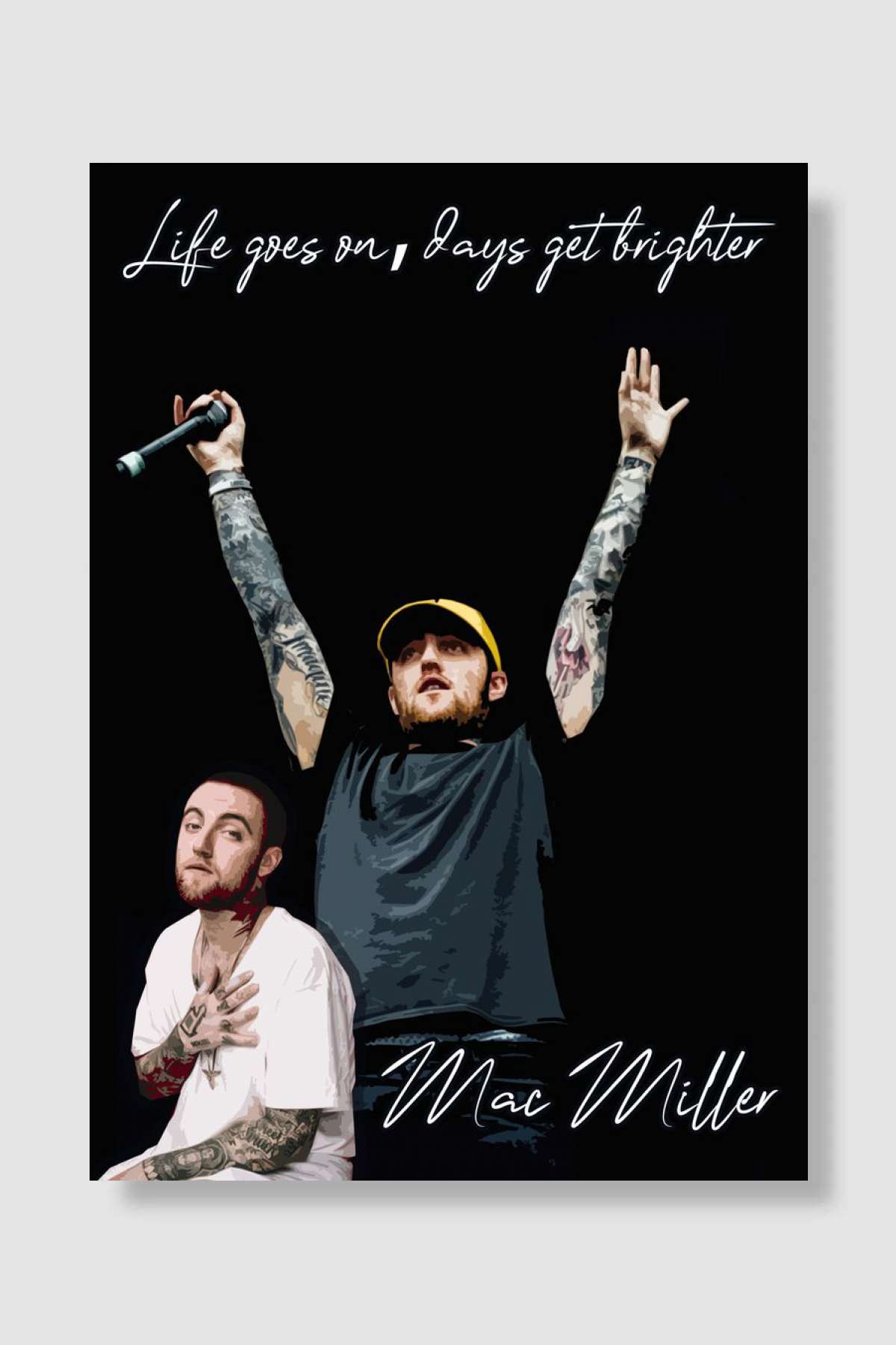 mac miller art 2 Müzik Poster Çerçevesiz Yüksek Kalite Müzik Afiş Duvar Poster