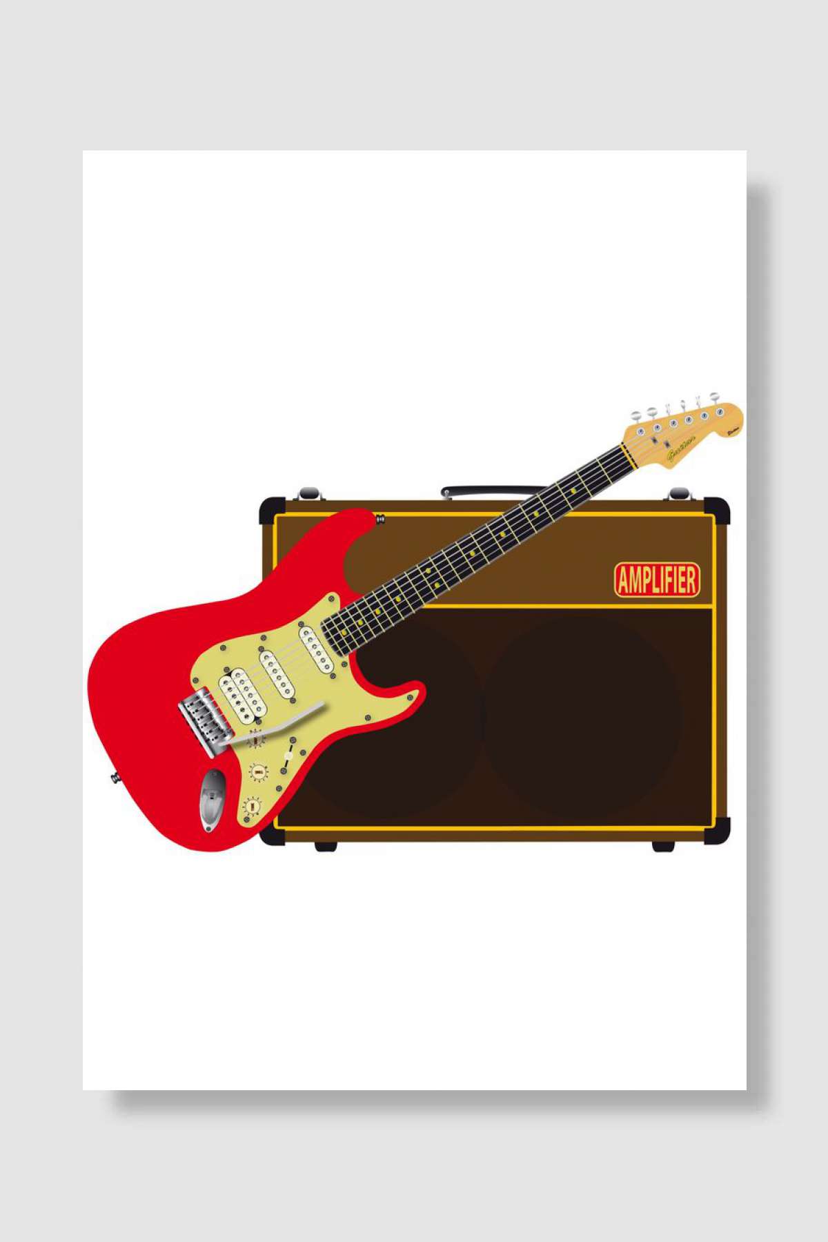 Electric Rock Müzik Poster Çerçevesiz Yüksek Kalite Müzik Afiş Duvar Poster