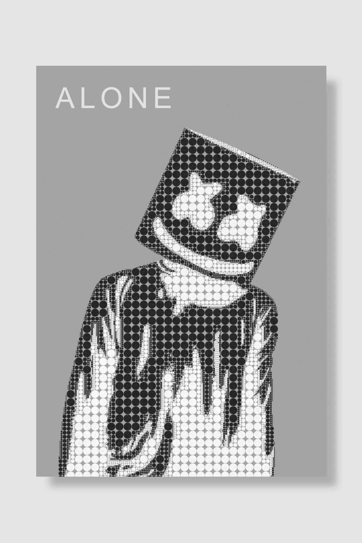 Marshmello in dot style Müzik Poster Çerçevesiz Yüksek Kalite Müzik Afiş Duvar Poster - En İyi Fiyatlarla