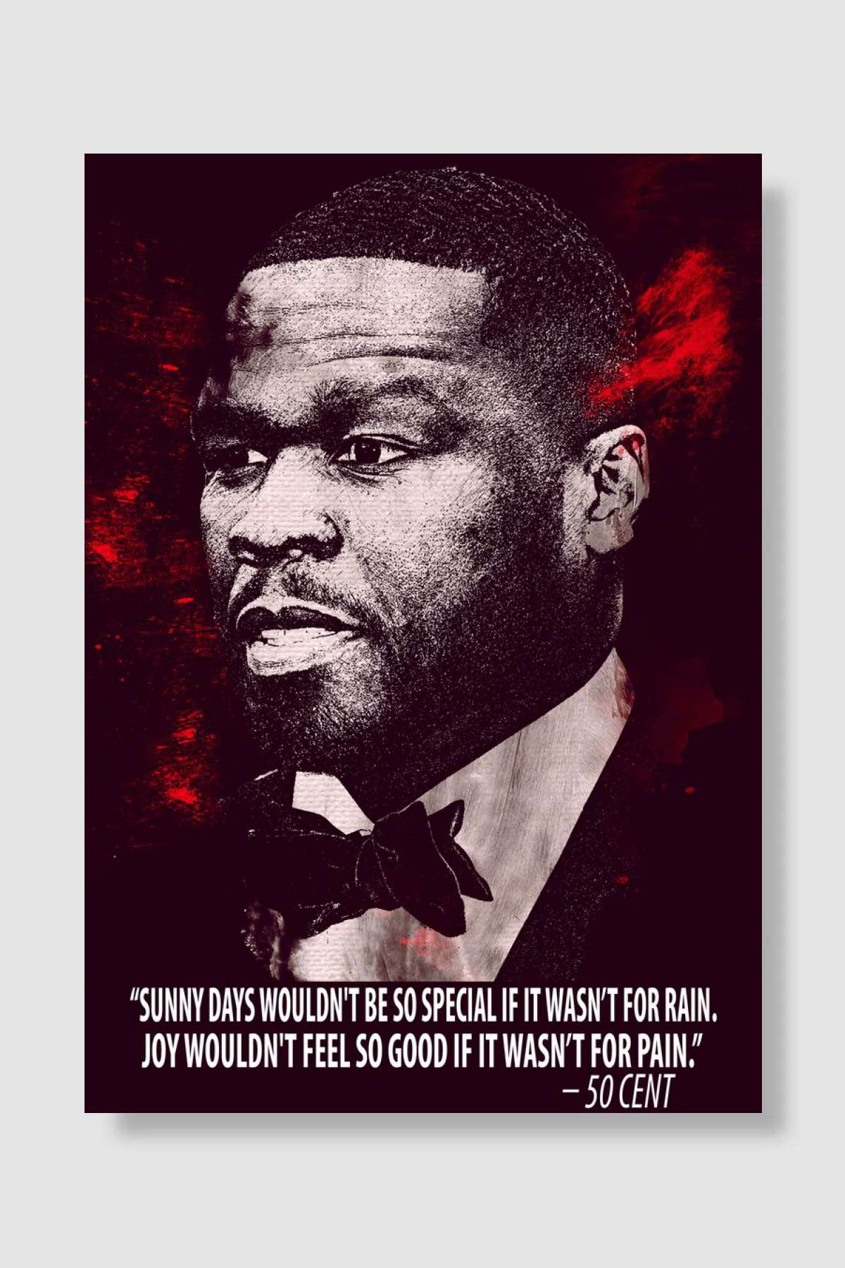 50 Cent Müzik Poster Çerçevesiz Yüksek Kalite Müzik Afiş Duvar Poster - En İyi Fiyatlarla