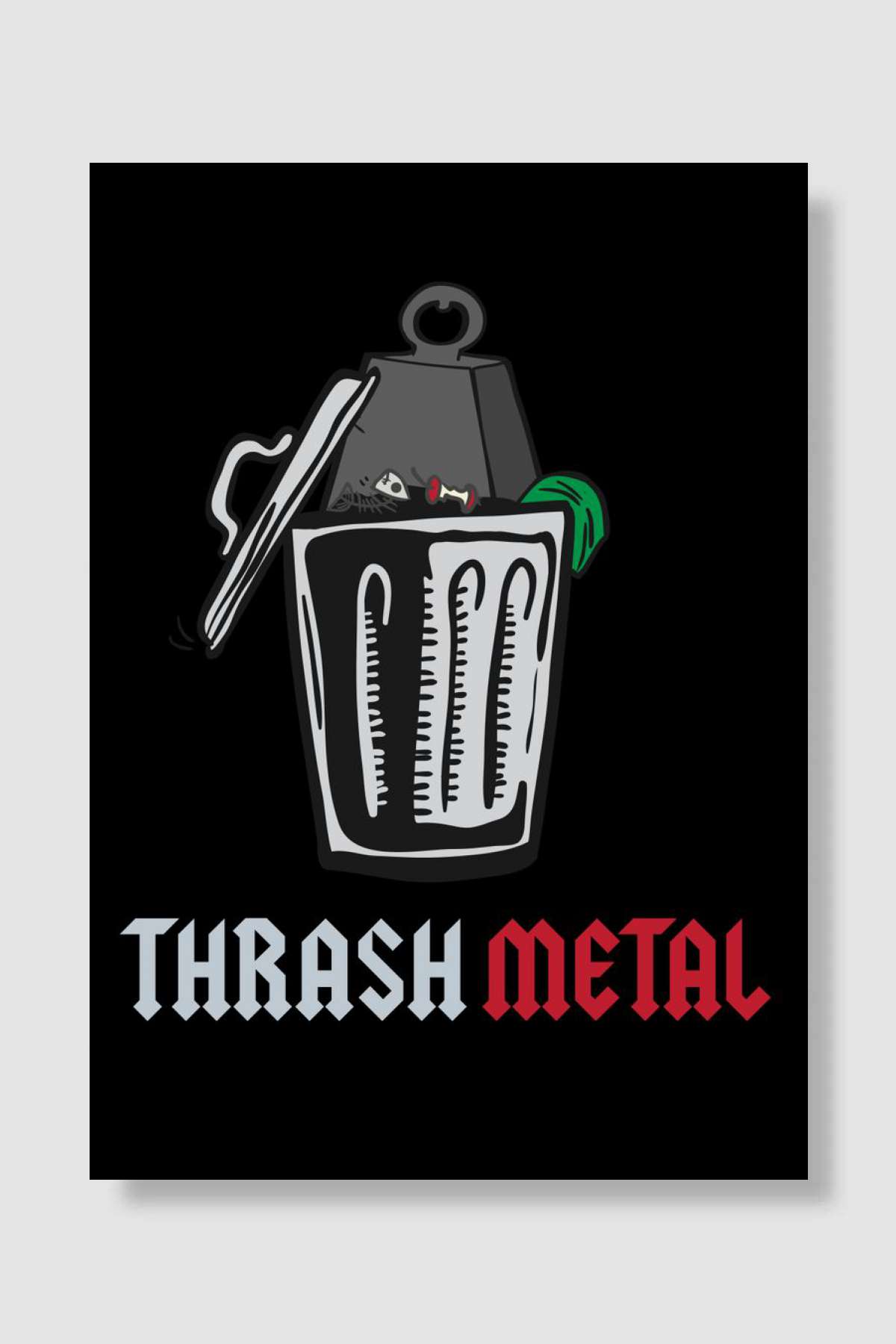 Trash Metal Müzik Poster Çerçevesiz Yüksek Kalite Müzik Afiş Duvar Poster