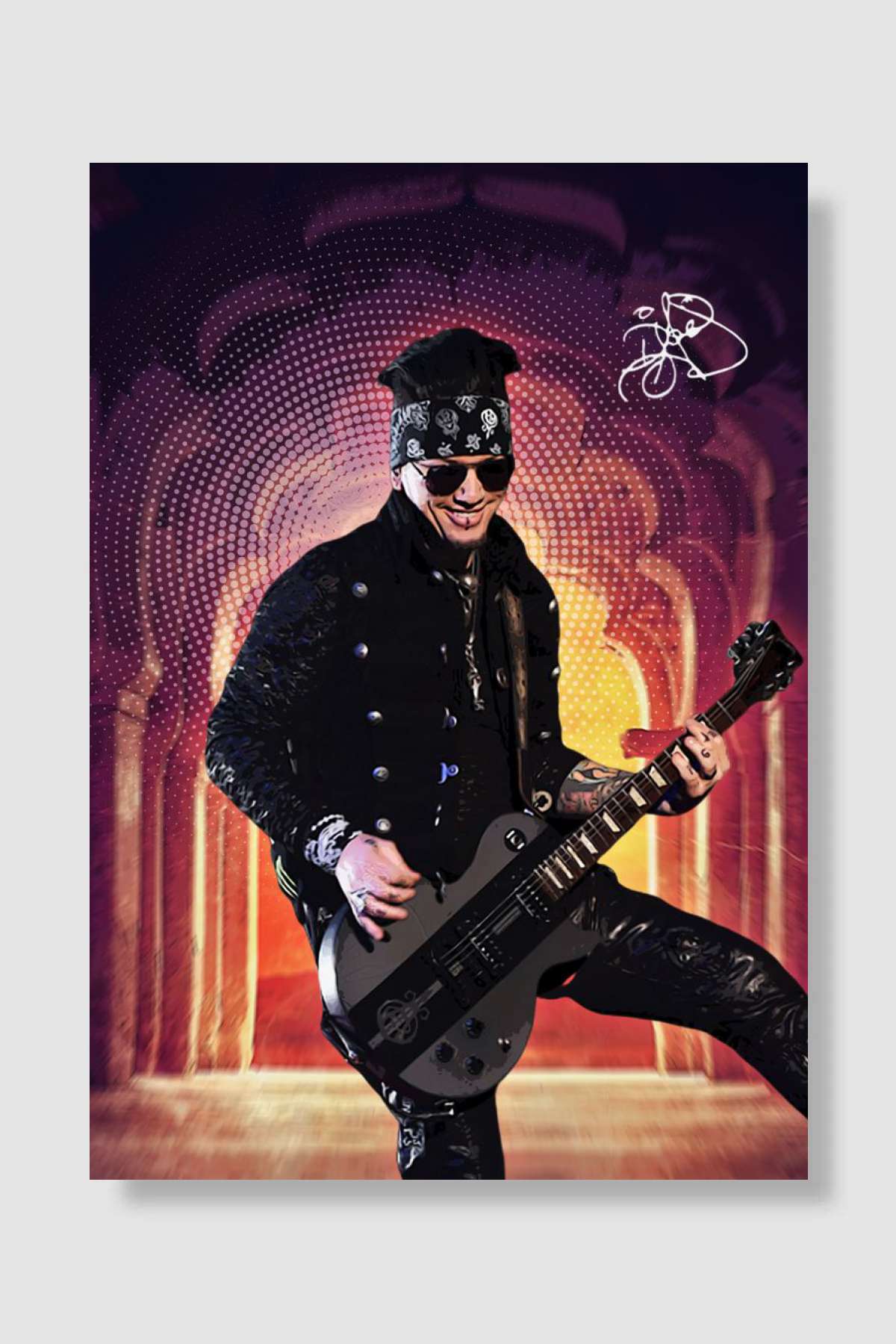 DJ Ashba Müzik Poster Çerçevesiz Yüksek Kalite Müzik Afiş Duvar Poster