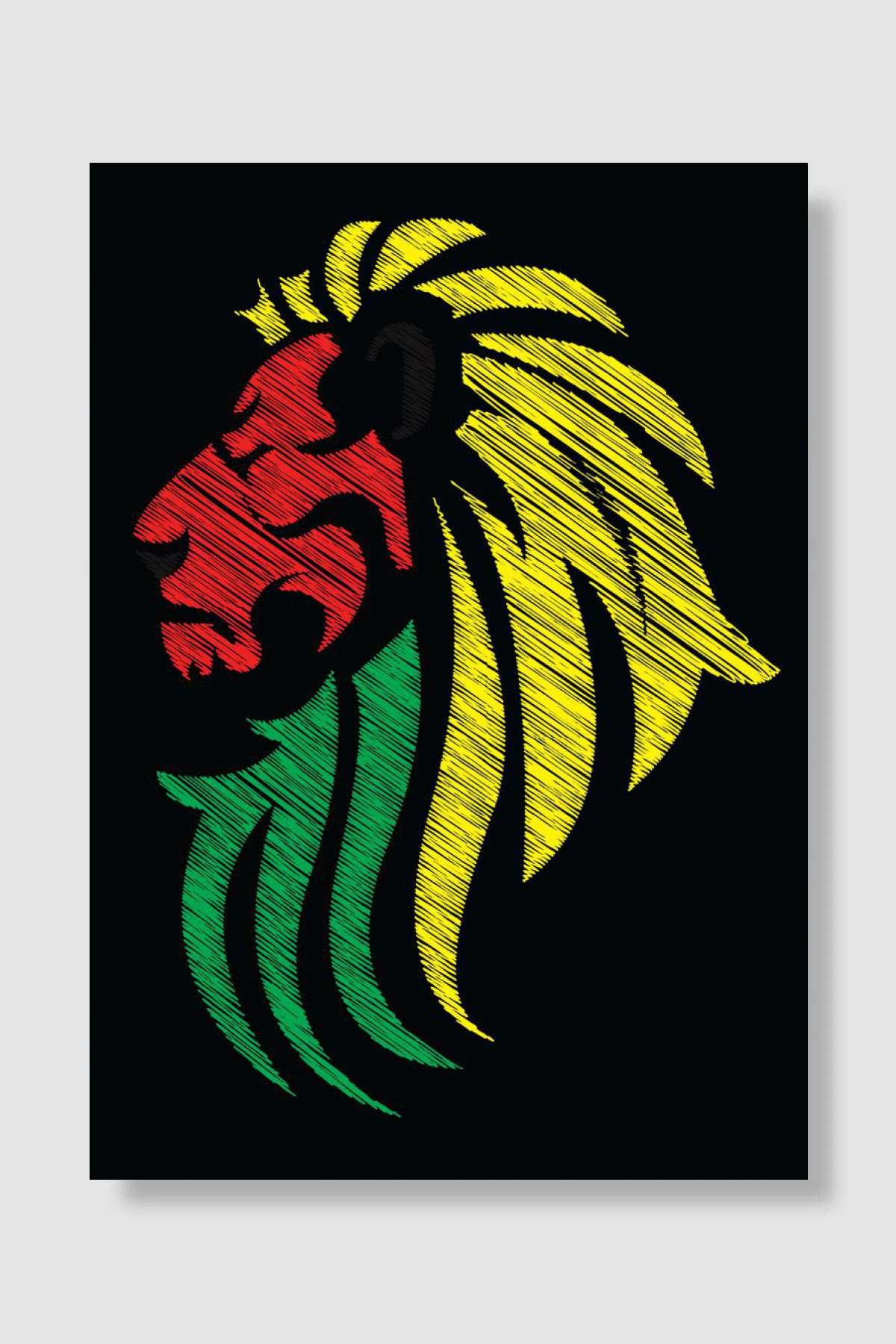 Tiger Reggae Music Flag Colors - I hope you like it! =) ... Müzik Poster Çerçevesiz Yüksek Kalite Müzik Afiş Duvar Poster