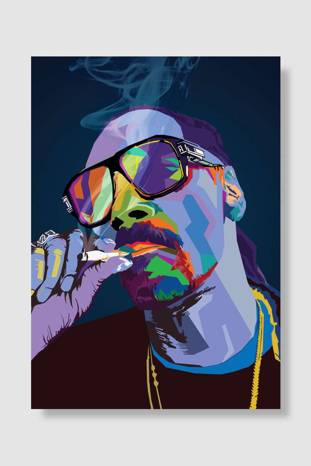 Snoop Dog WPAP Pop Art Müzik Poster Çerçevesiz Yüksek Kalite Müzik Afiş Duvar Poster - En İyi Fiyatlarla