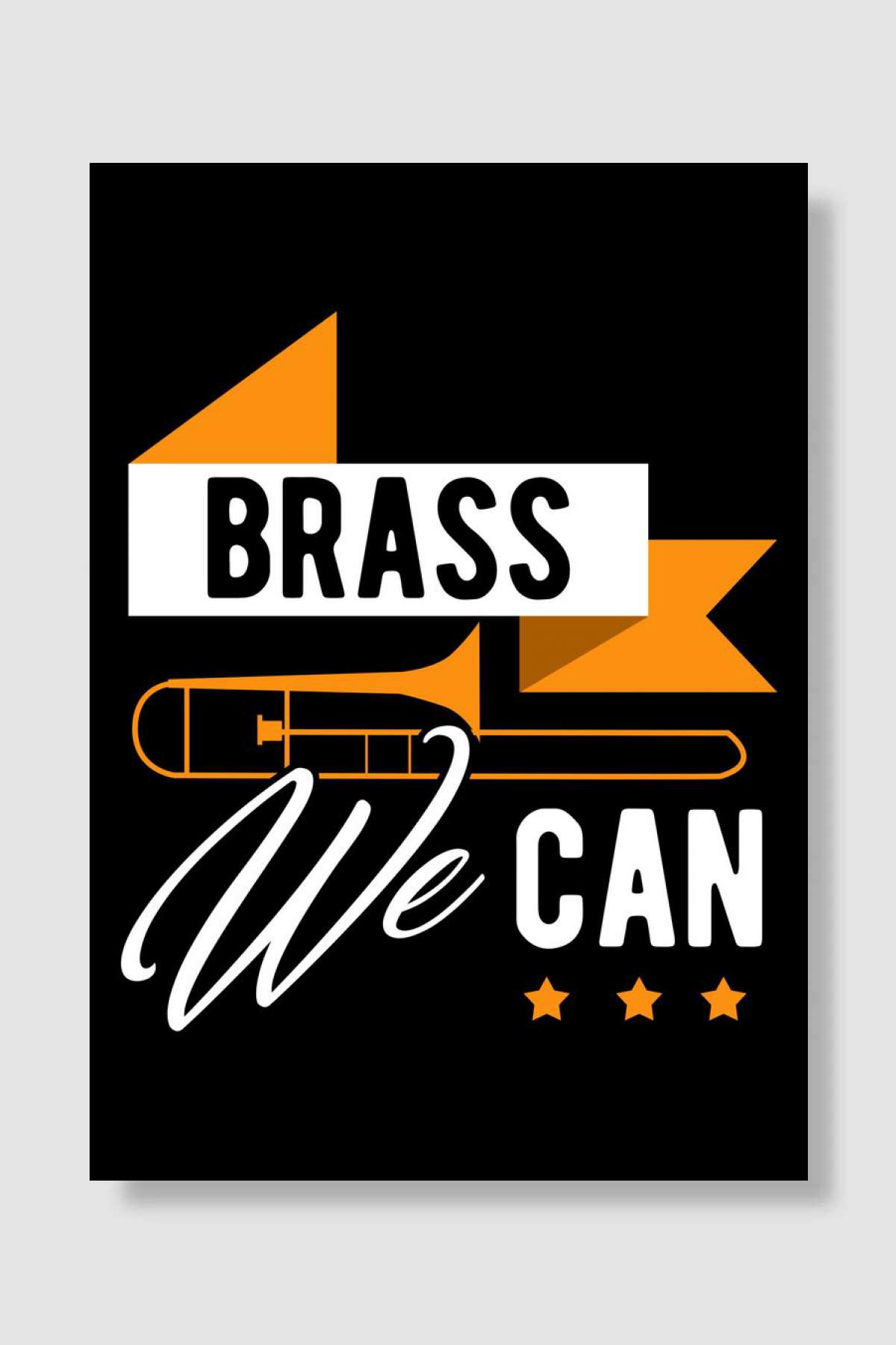 trombone Müzik Poster Çerçevesiz Yüksek Kalite Müzik Afiş Duvar Poster