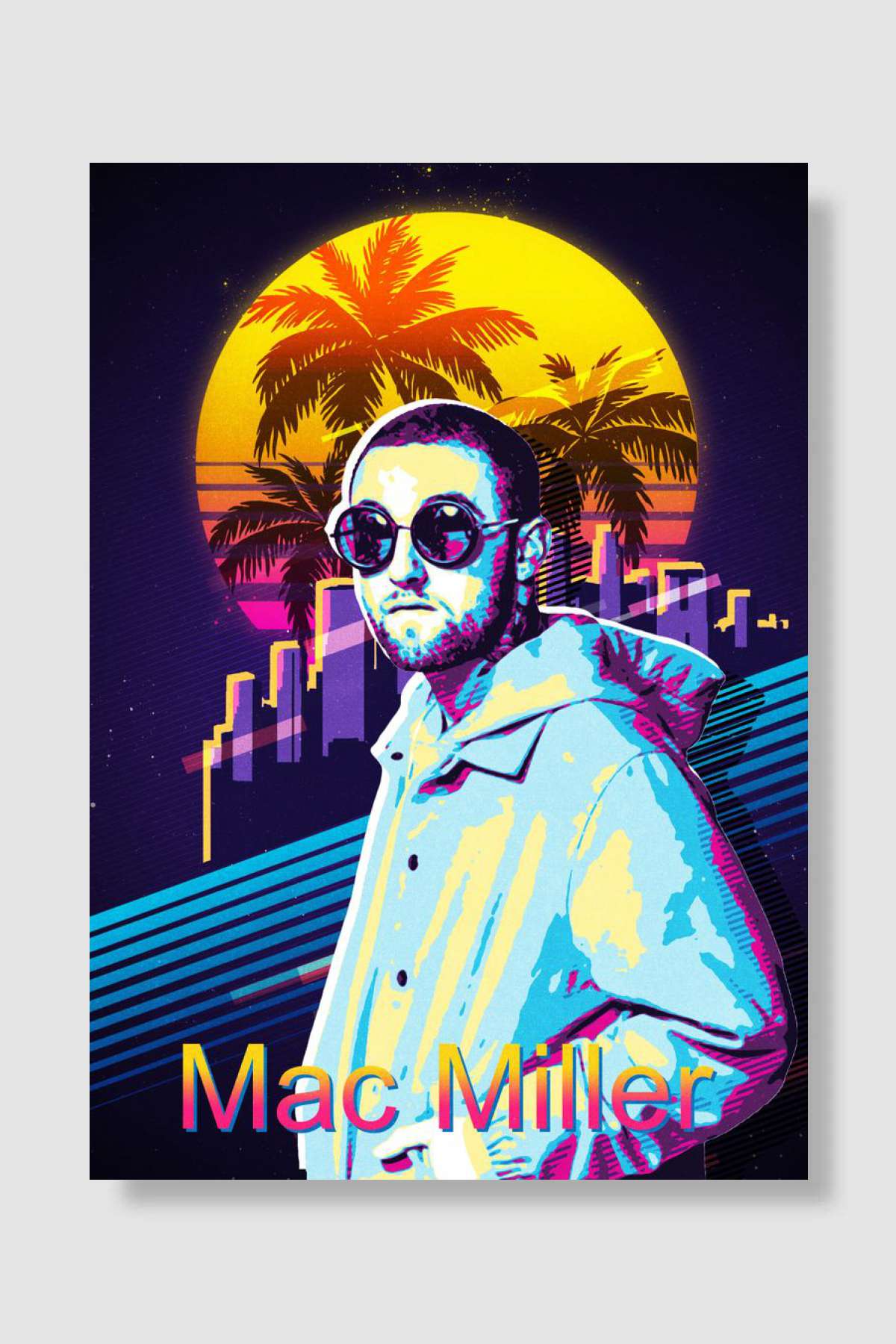 Mac Miller Müzik Poster Çerçevesiz Yüksek Kalite Müzik Afiş Duvar Poster