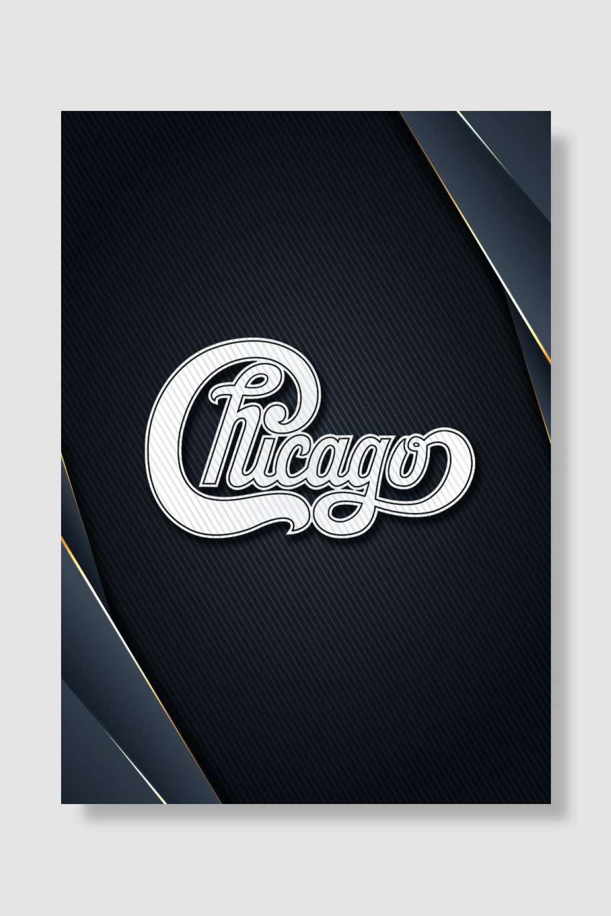 Chicago Müzik Poster Çerçevesiz Yüksek Kalite Müzik Afiş Duvar Poster