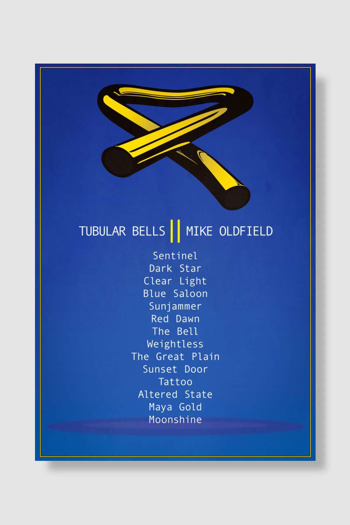 Tubular Bells Müzik Poster Çerçevesiz Yüksek Kalite Müzik Afiş Duvar Poster