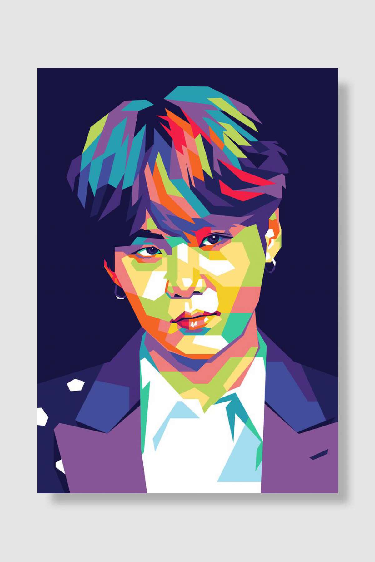 Suga BTS Müzik Poster Çerçevesiz Yüksek Kalite Müzik Afiş Duvar Poster
