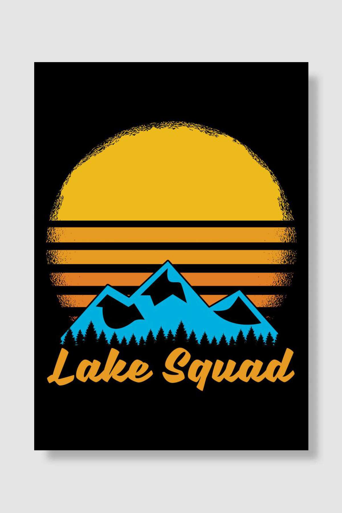 Lake Müzik Poster Çerçevesiz Yüksek Kalite Müzik Afiş Duvar Poster