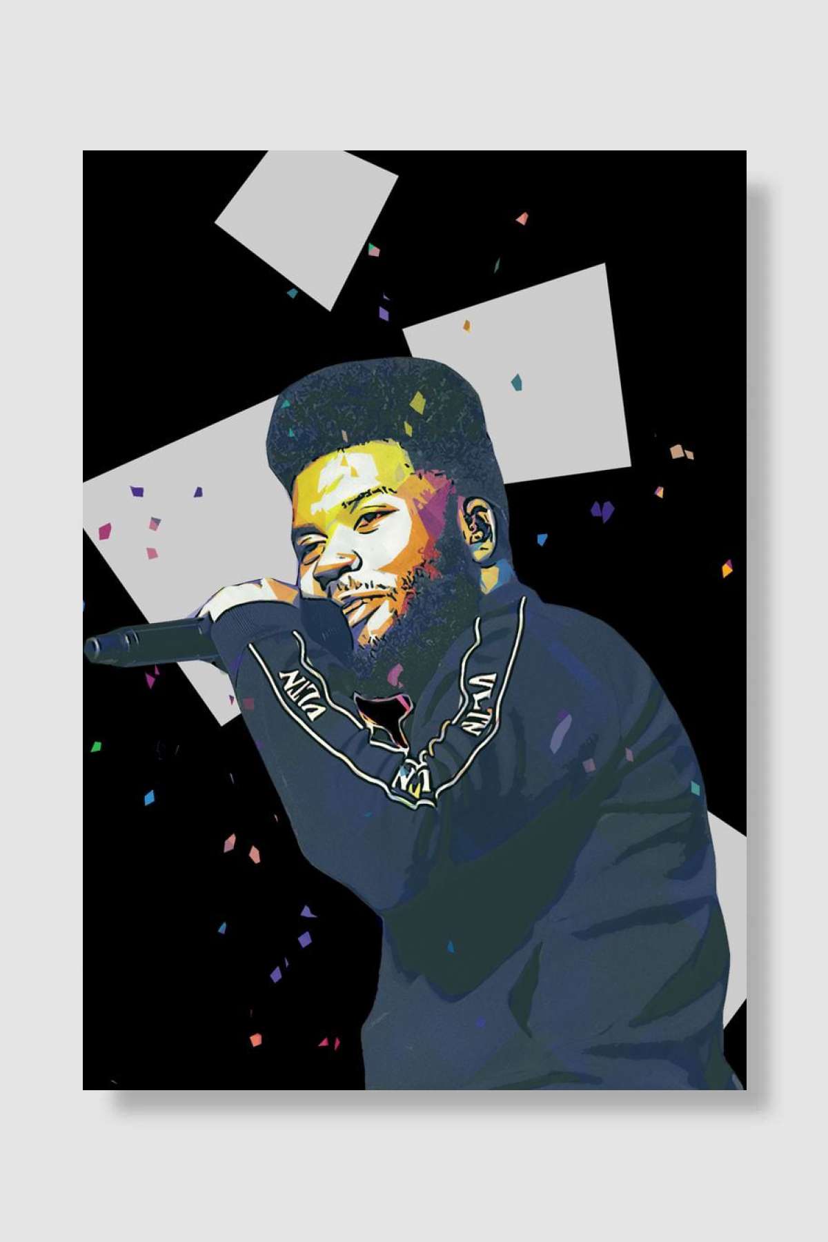 Khalid Müzik Poster Çerçevesiz Yüksek Kalite Müzik Afiş Duvar Poster