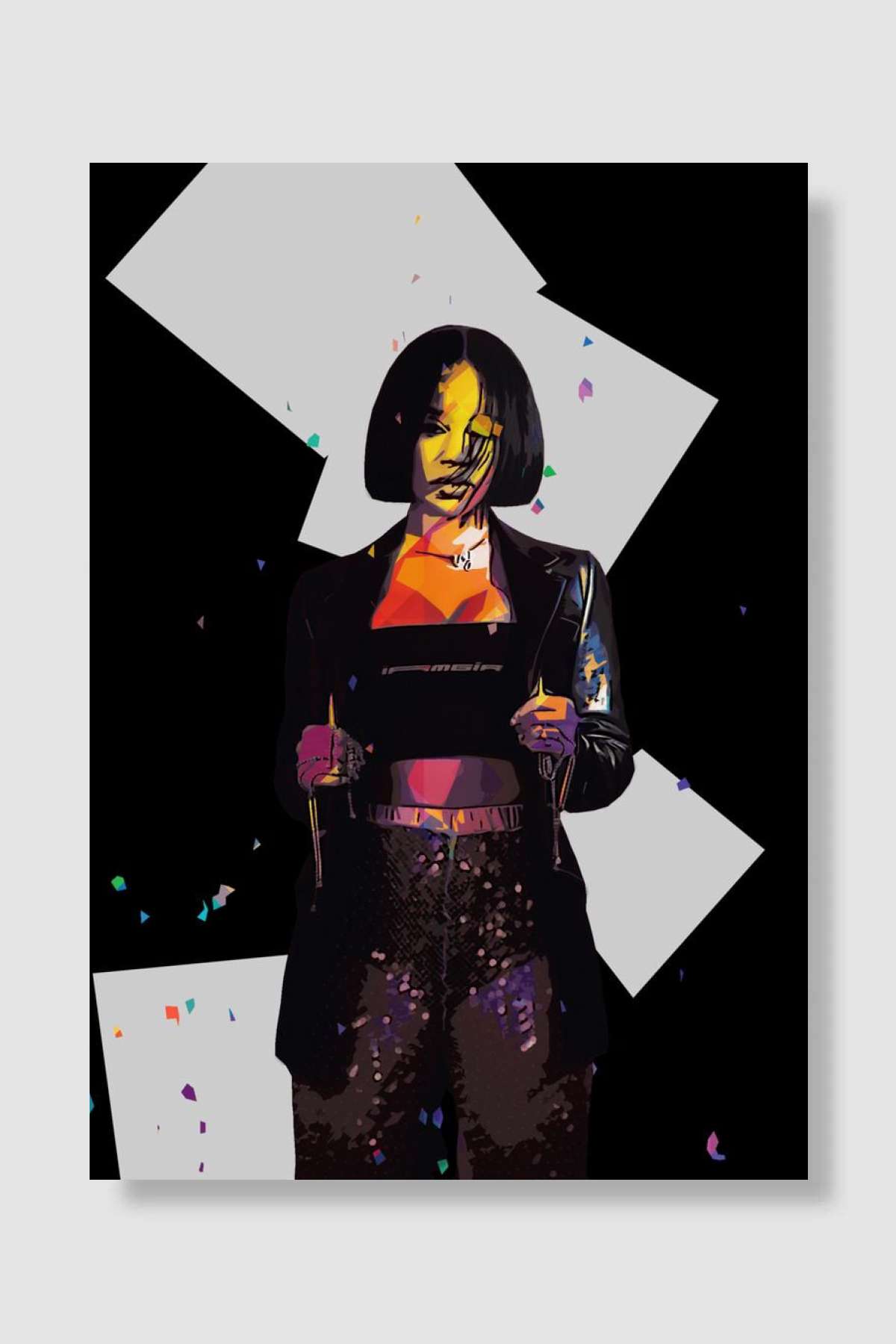 Saweetie Müzik Poster Çerçevesiz Yüksek Kalite Müzik Afiş Duvar Poster