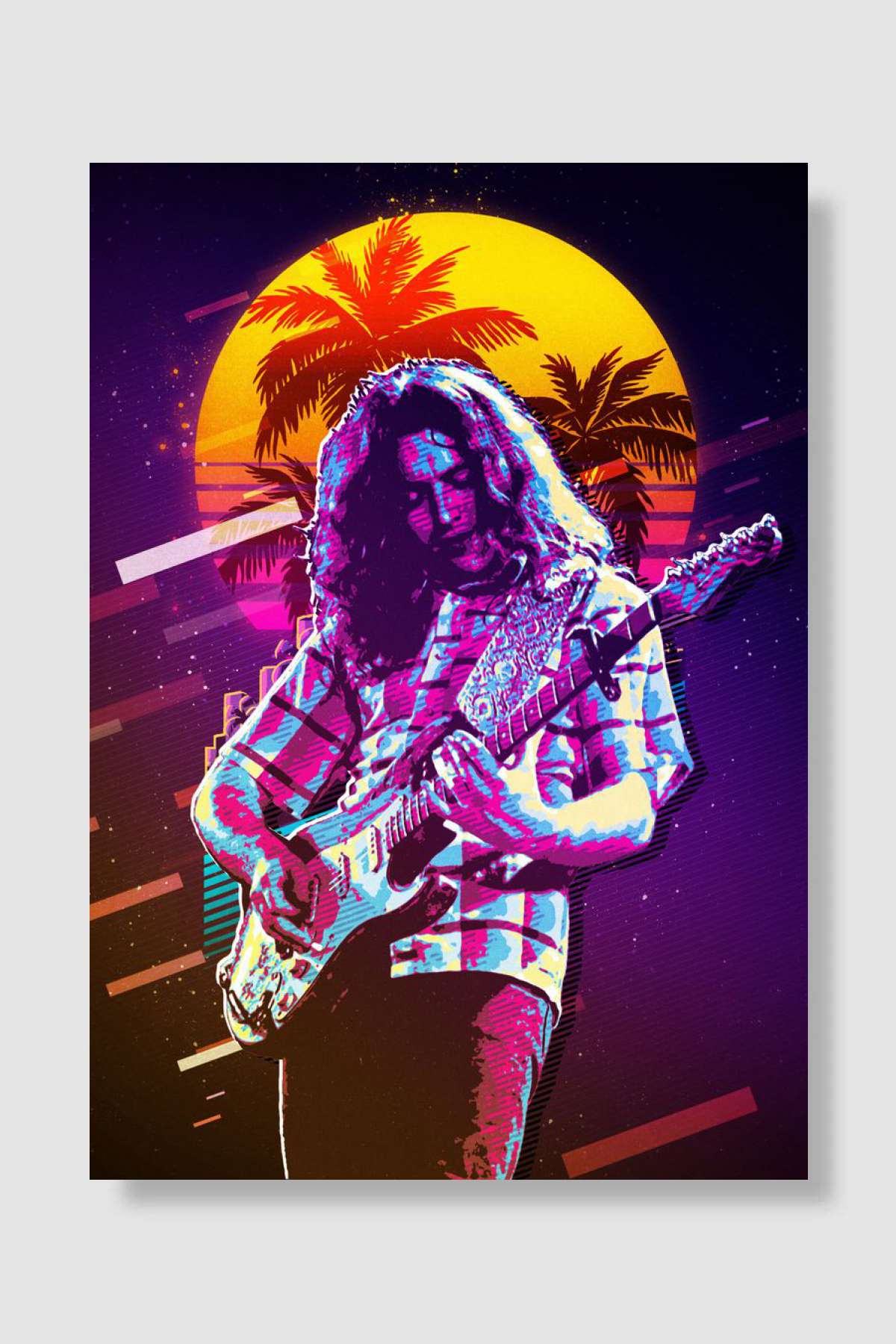 William Rory Gallagher 80s Müzik Poster Çerçevesiz Yüksek Kalite Müzik Afiş Duvar Poster