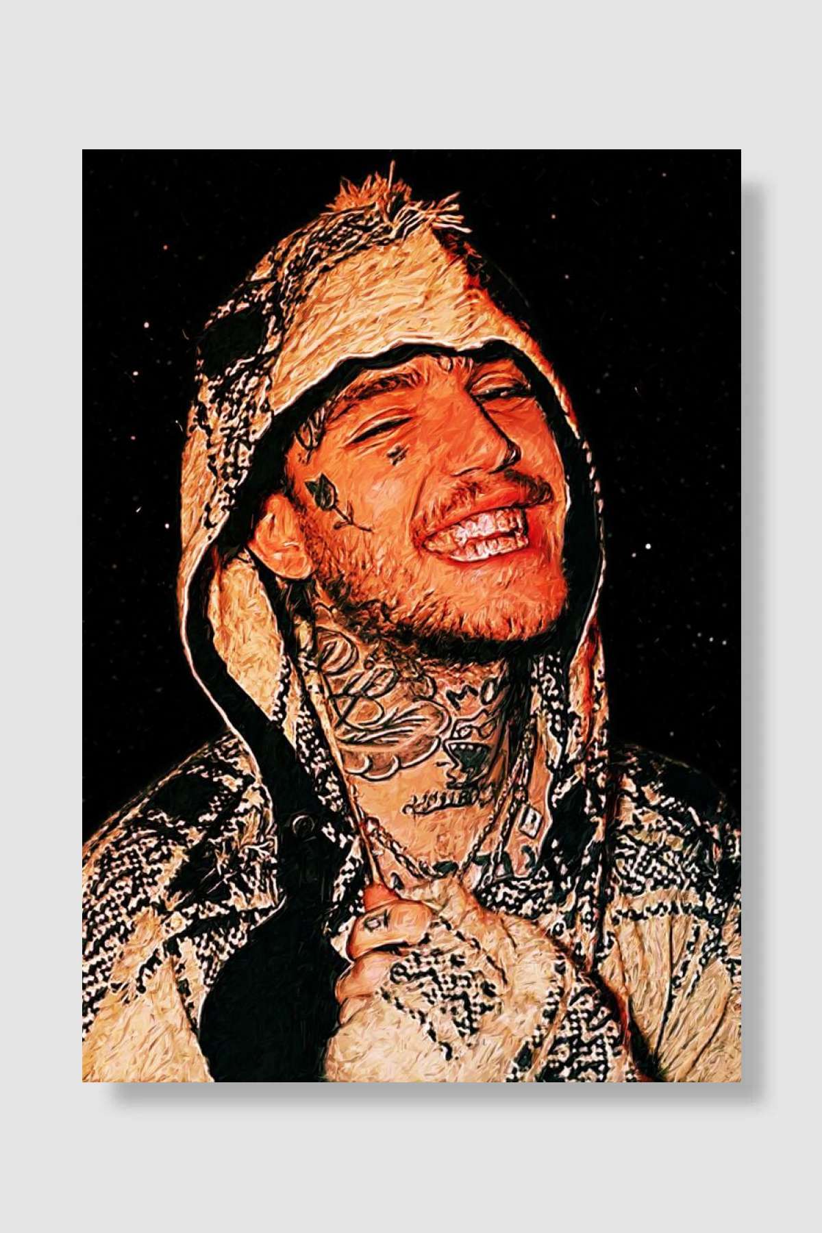 Lil Peep Müzik Poster Çerçevesiz Yüksek Kalite Müzik Afiş Duvar Poster