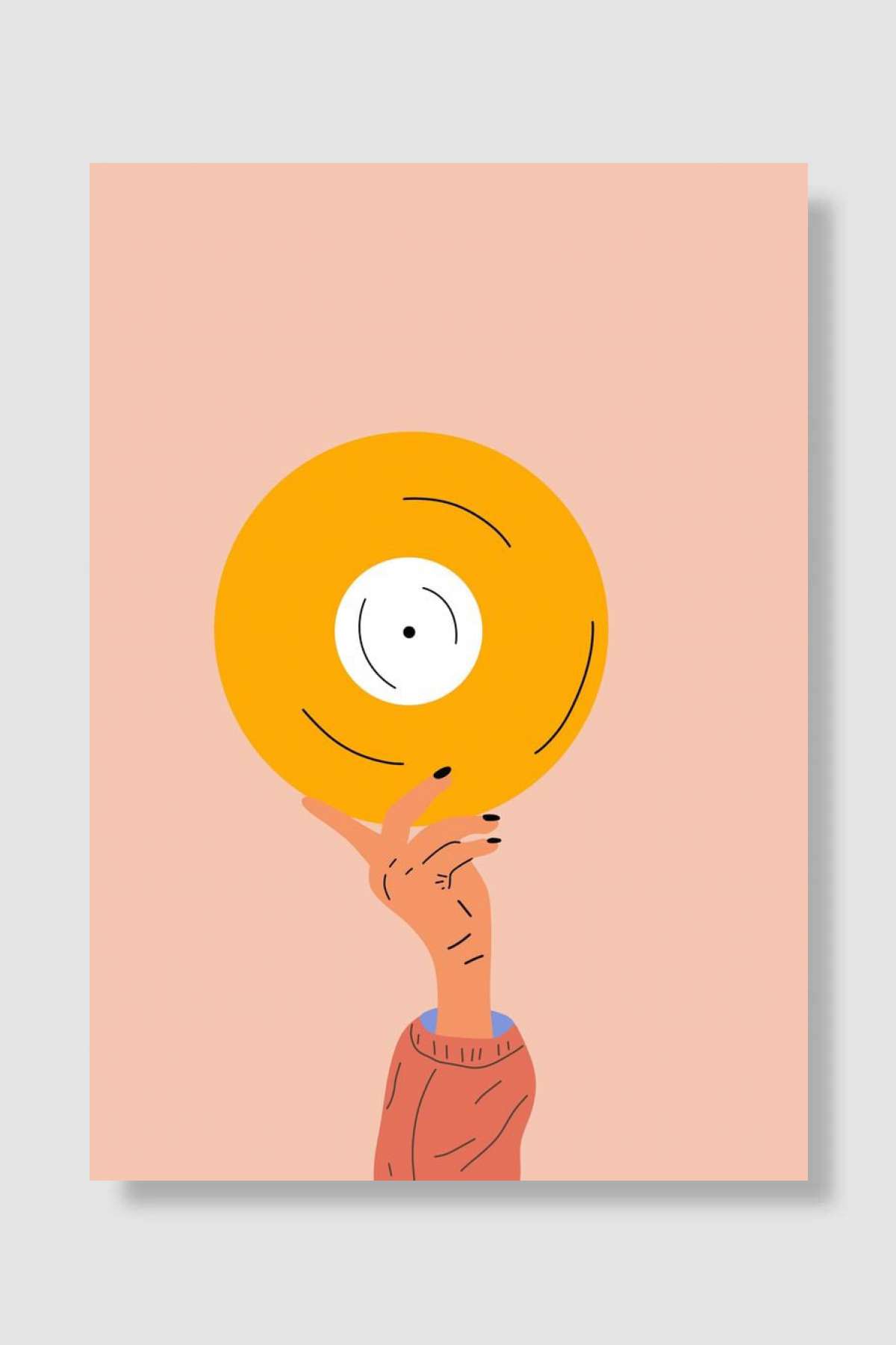 Vinyl art Müzik Poster Çerçevesiz Yüksek Kalite Müzik Afiş Duvar Poster