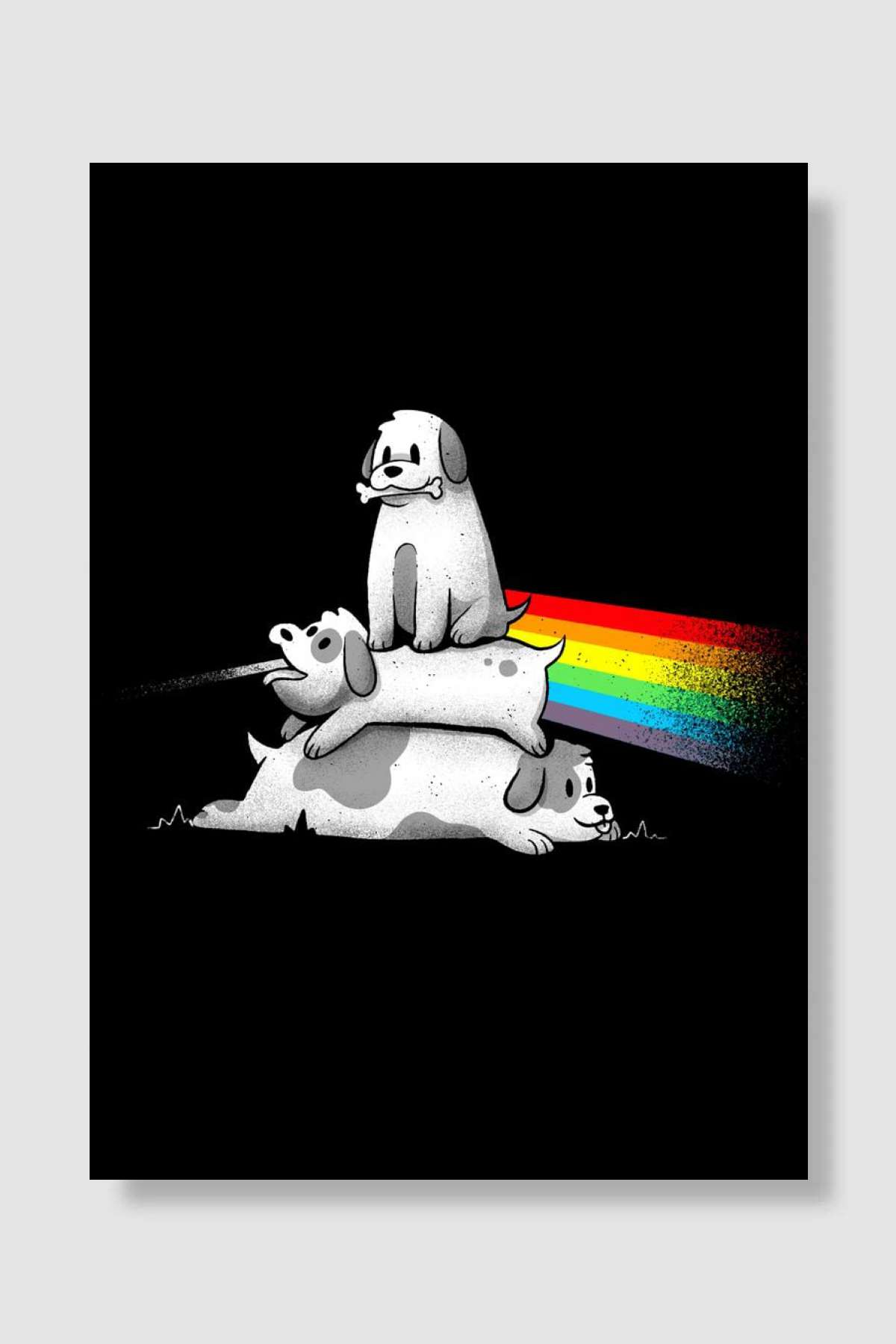 Bark Side of the Moon Müzik Poster Çerçevesiz Yüksek Kalite Müzik Afiş Duvar Poster