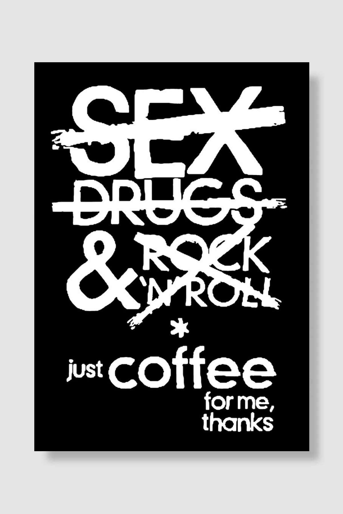 Coffee Müzik Poster Çerçevesiz Yüksek Kalite Müzik Afiş Duvar Poster